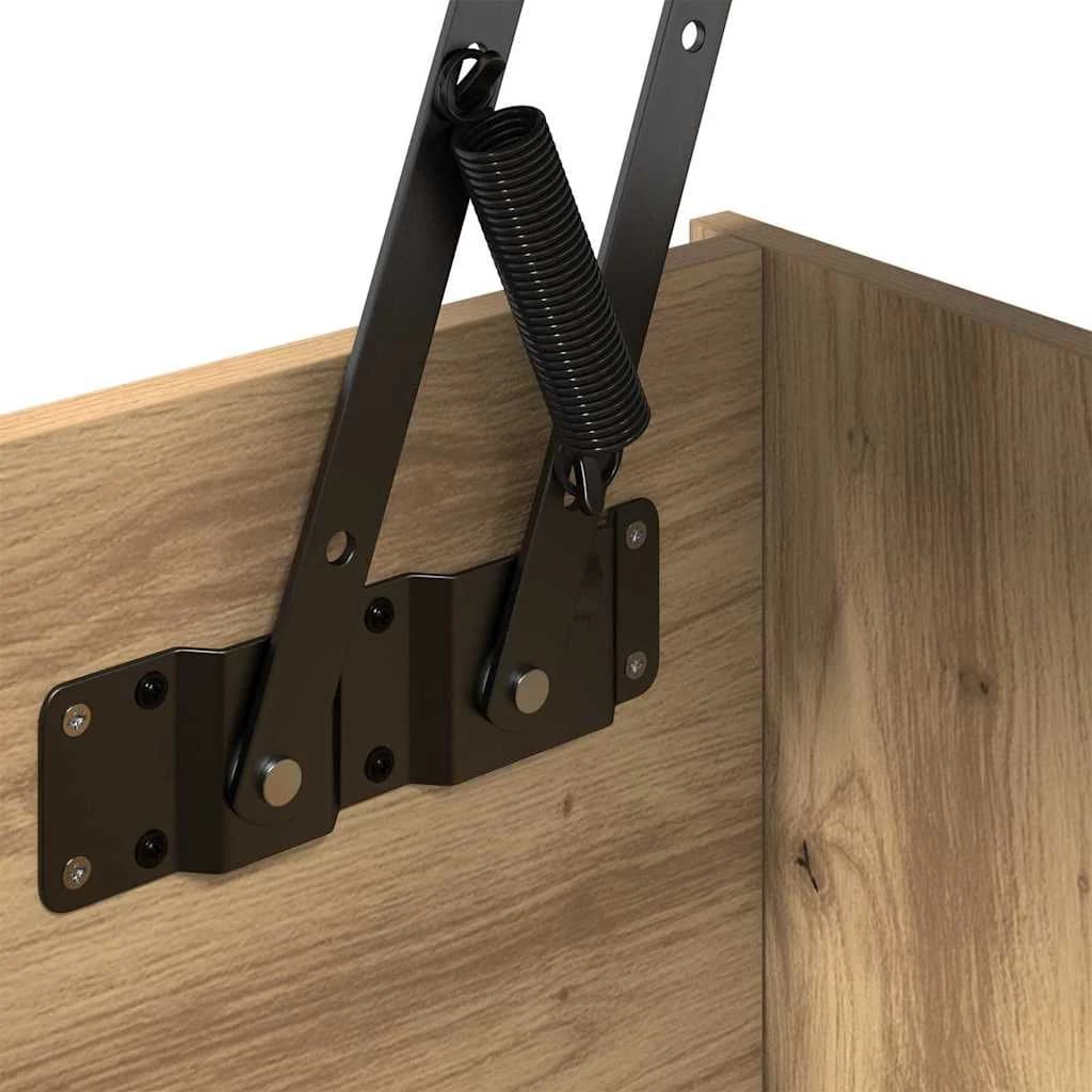Klubska miza Umetni hrast 102 x 50,5 x 46,5 cm Inženirski les - slika 9
