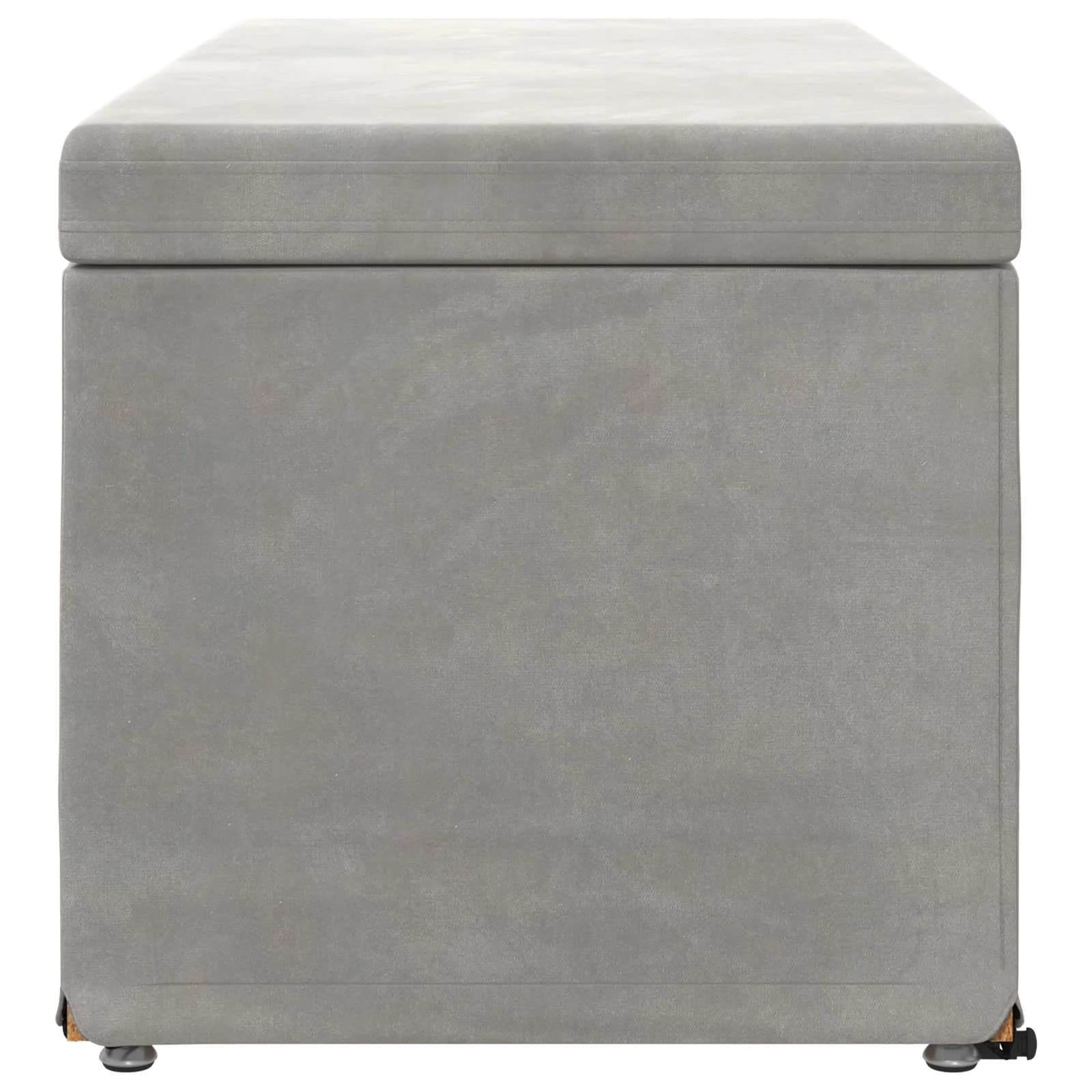 Stolica Svetlo siva 101 x 41 x 40 cm Samet in Umetno Leseno - slika 5