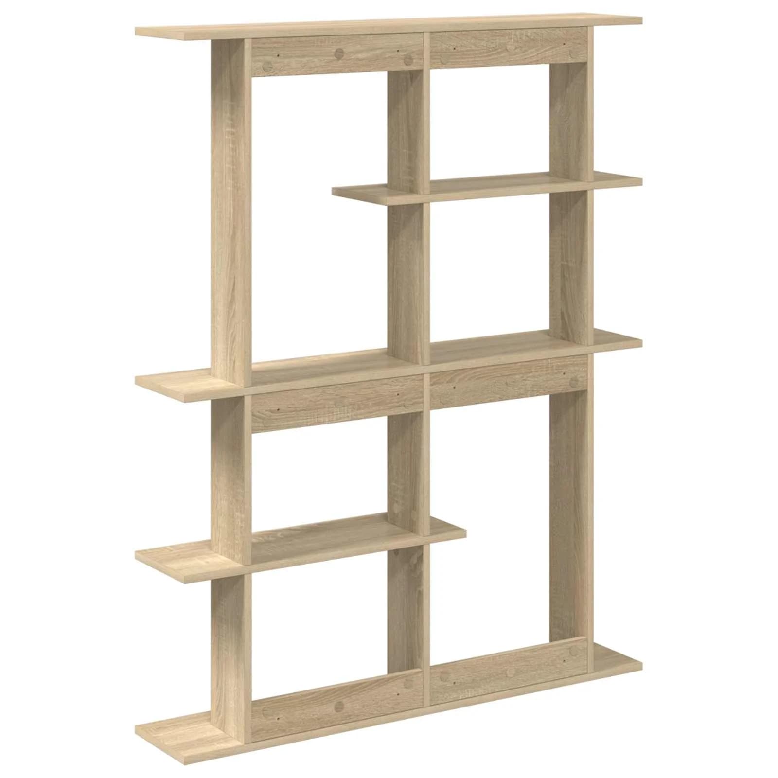 Stenska polica Sonoma hrast 102 x 20 x 130 cm Inženirski les - slika 6