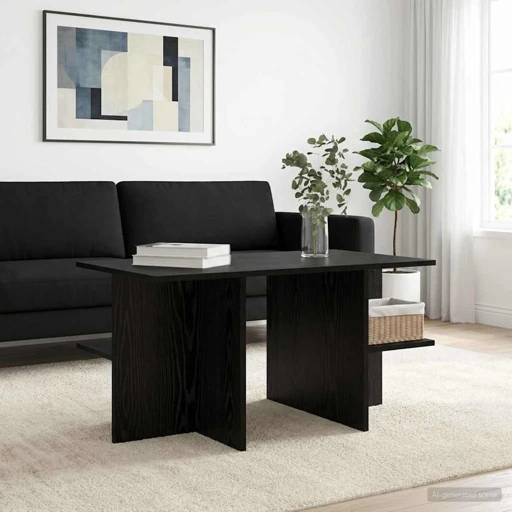 Klubska miza Črni hrast 87 x 50 x 45 cm Konstruirano leseno - slika 4