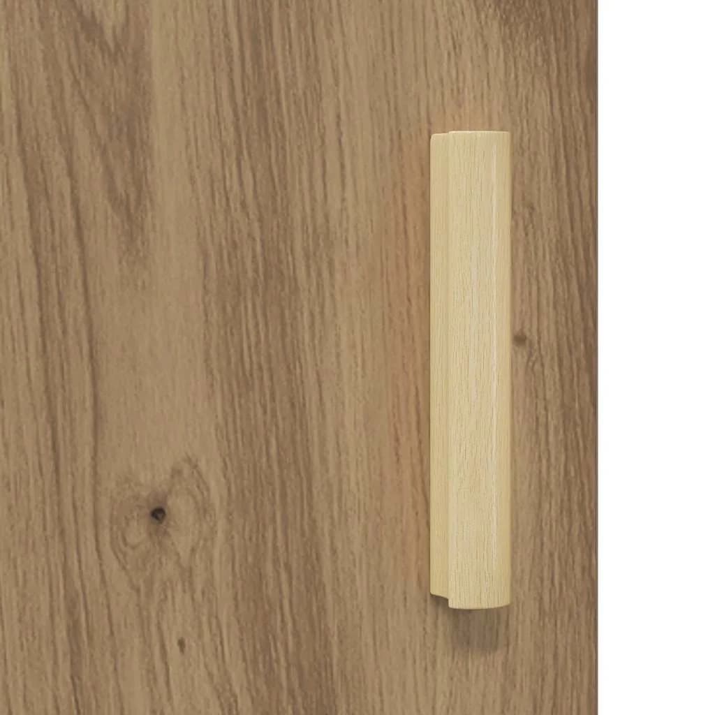 Nočna omarica 2 kos Umetni hrast 40 x 40 x 50 cm Inženirski les - slika 11