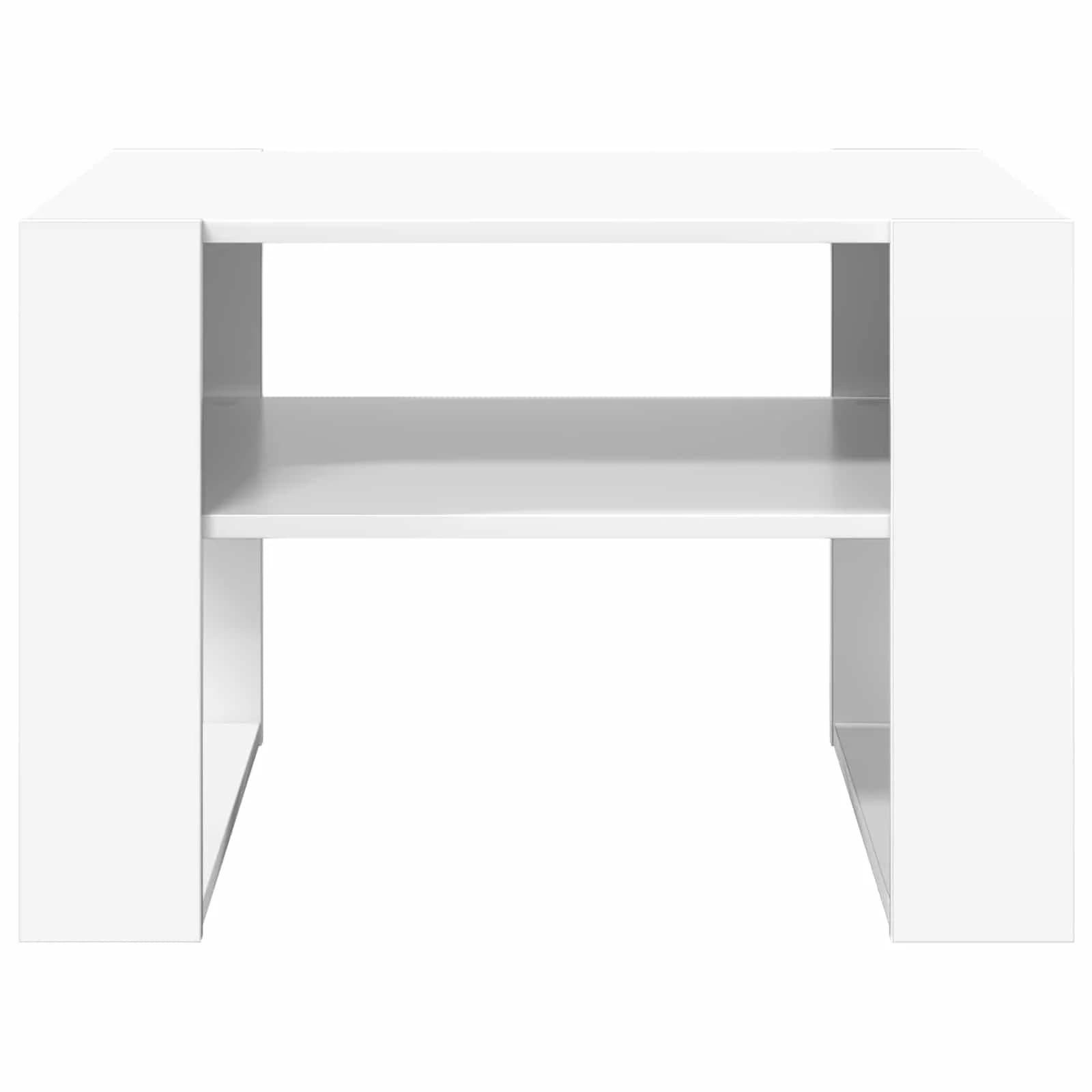 Klubska miza Bela 66 x 53 x 45 cm Inženirski les - slika 5