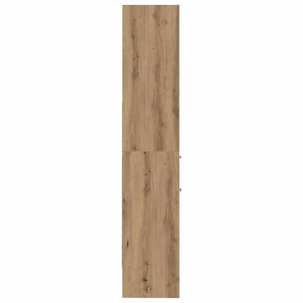 Knjigovni omar 2 nivojev 40 x 35 x 180 cm Inženirski les - slika 7