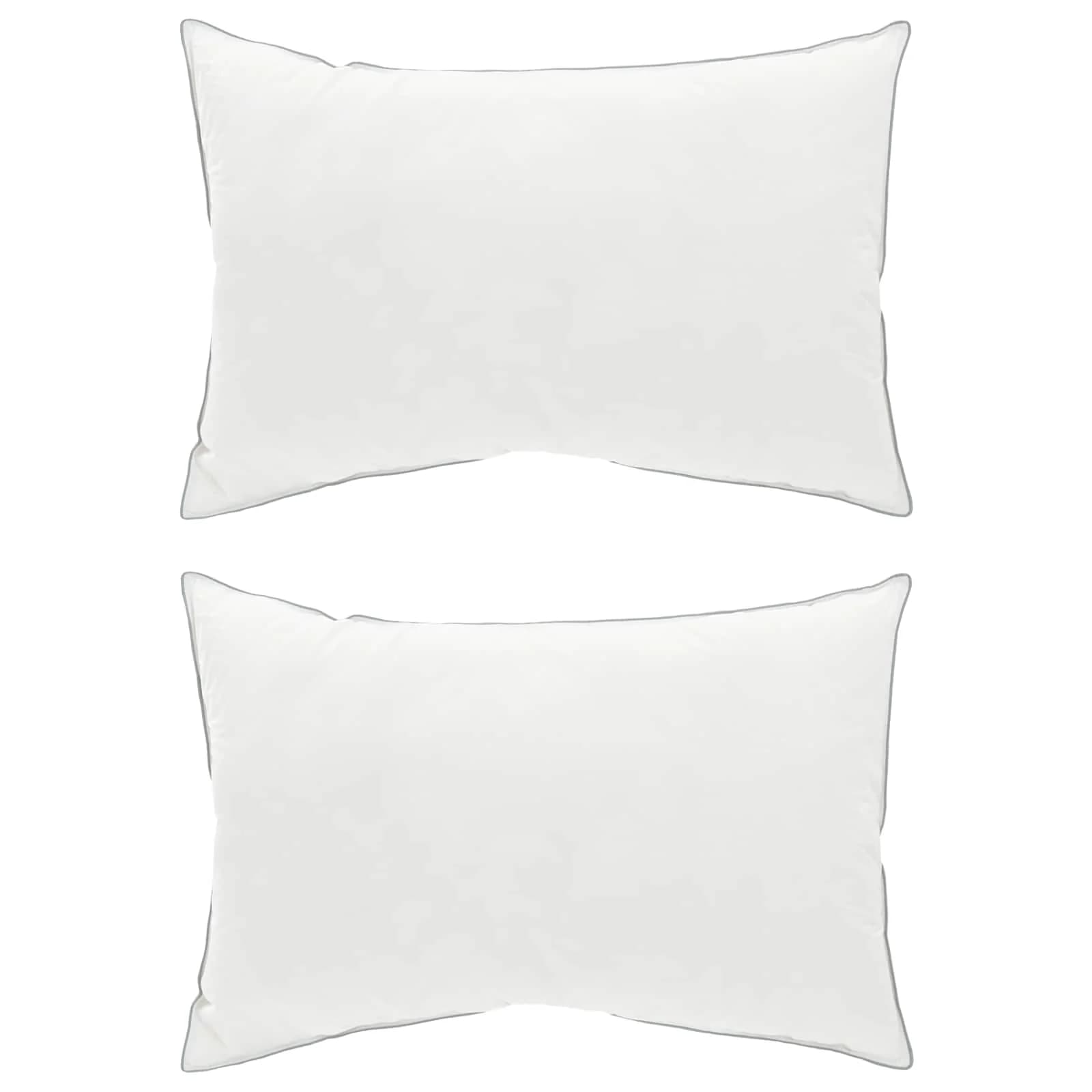 Vzglavnik 2 kos 50 x 75 cm Avstralska volna Bela - slika 2