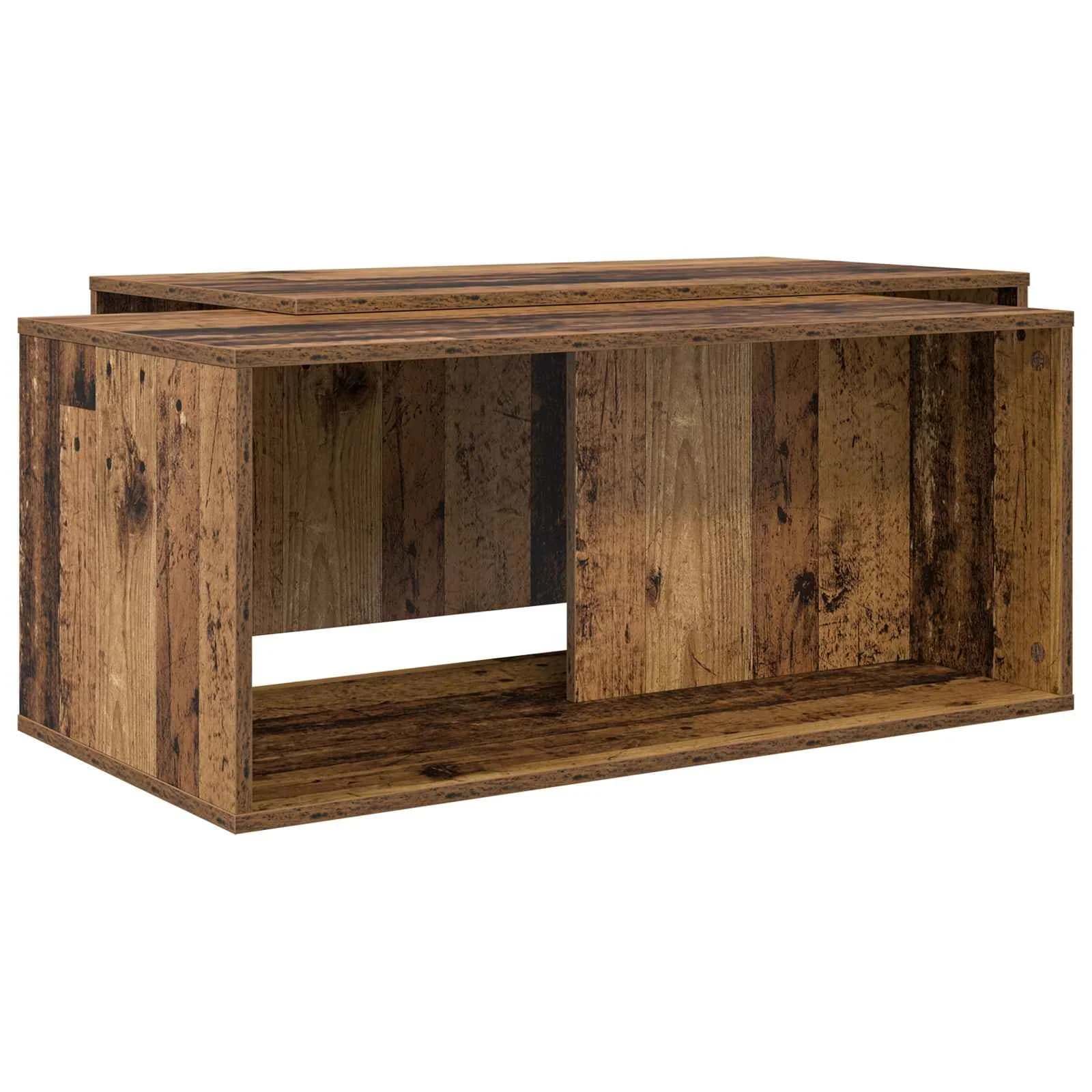 Set kavno mizico 2 kos Star les 90 x 48 x 40 cm Inženirski les - slika 2