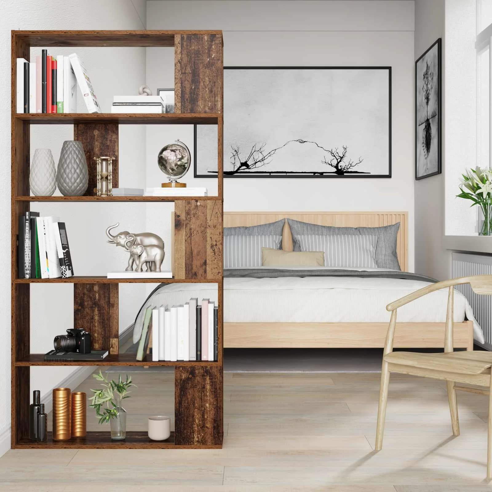 Knjigovni omar 80 x 24 x 159 cm Inženirski les Star les - slika 4