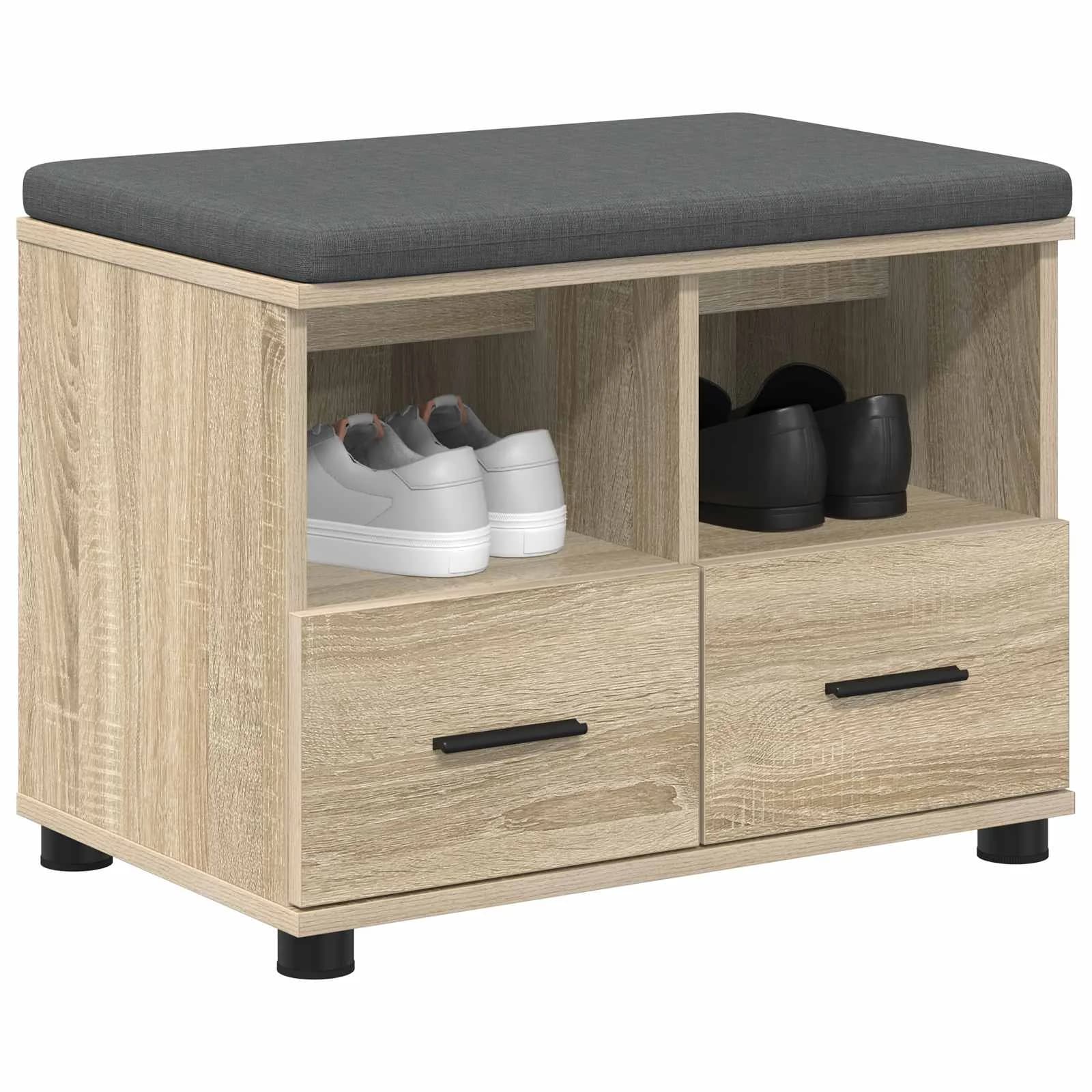 Haldna klop z blazino s predalom Sonoma hrast 60 x 38 x 46 cm - slika 3