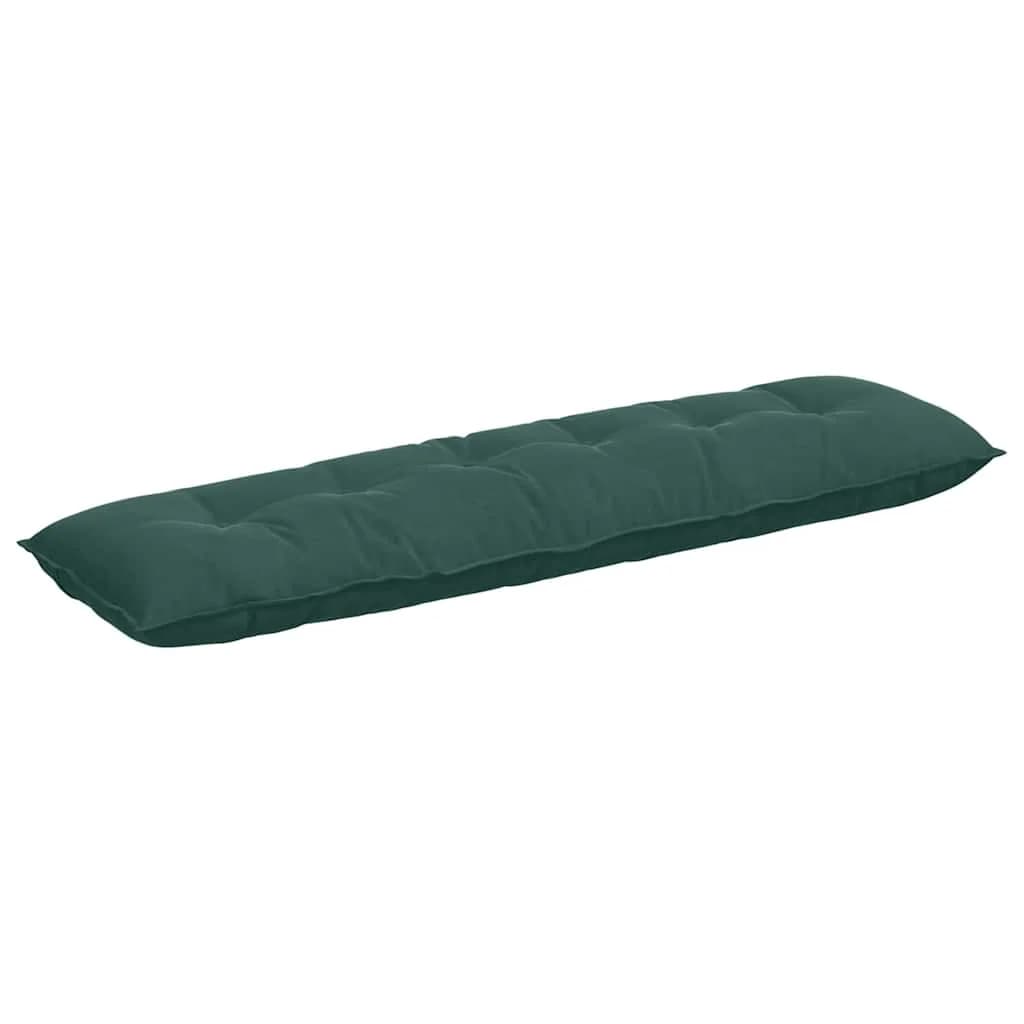 Poglavni vzglavnik Temno zelena 180 x 50 cm Žametna tkanina - slika 2