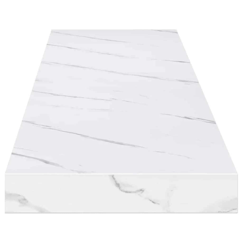 Stenska polica Montaža za steno Beli marmor 120 x 23,5 x 3,8 cm - slika 7