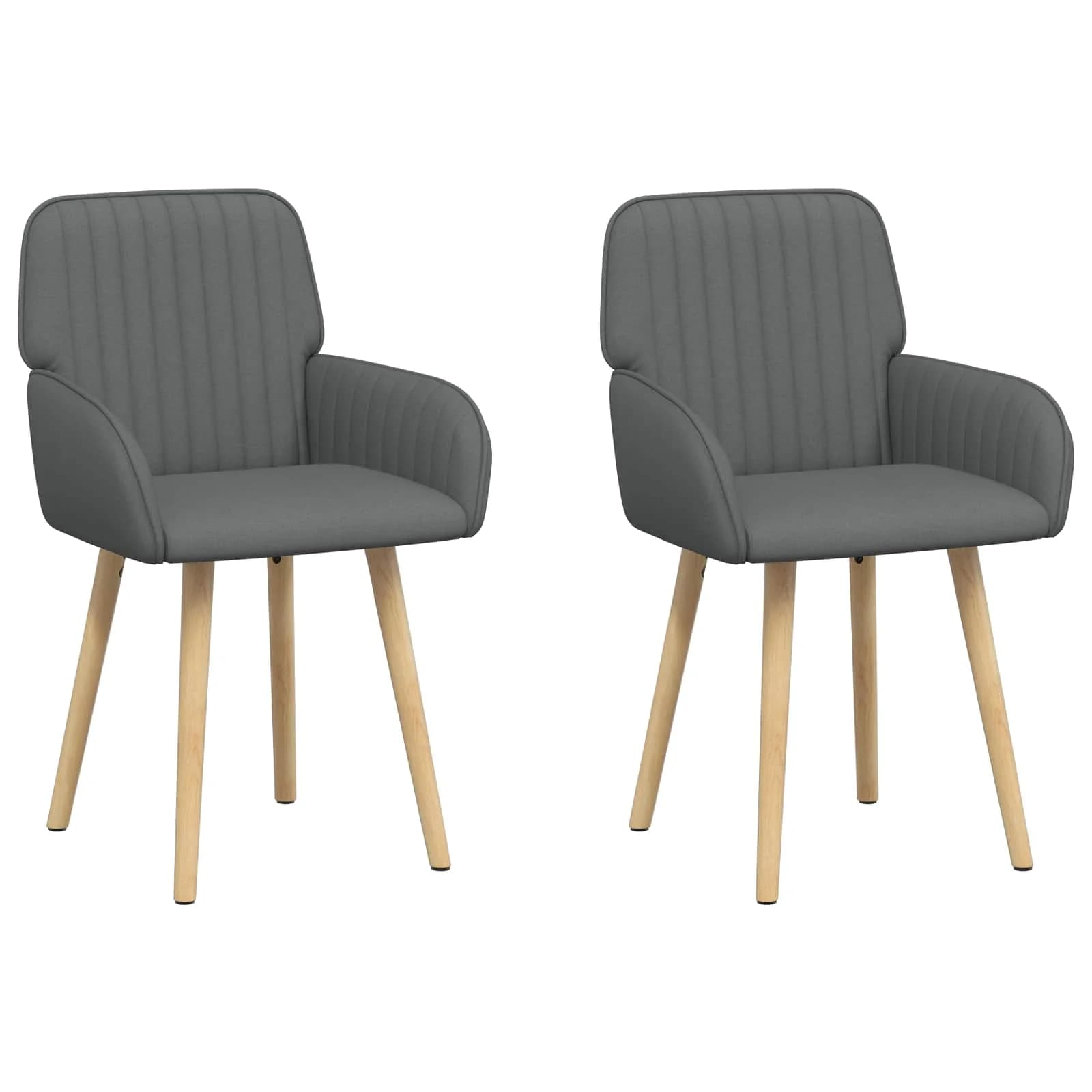 Jedilni stoli 2 kos Blago Temno siva 56,5 x 50 x 87,5 cm - slika 2