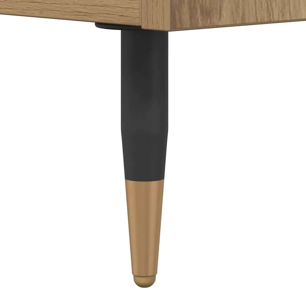 Klubska miza Umetni hrast 90 x 49 x 45 cm Inženirski les - slika 10