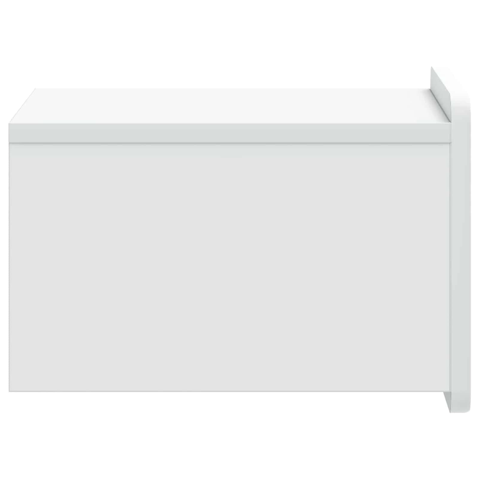 Stenski nočni omarici 2 kos Bela 33 x 34,5 x 24 cm - slika 8