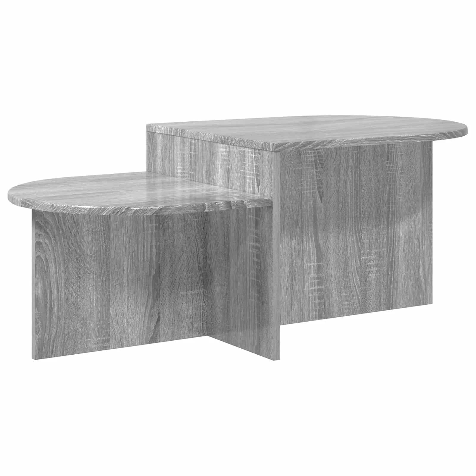 Klubska miza Siva Sonoma 100 x 50 x 40 cm Inženirski les - slika 2