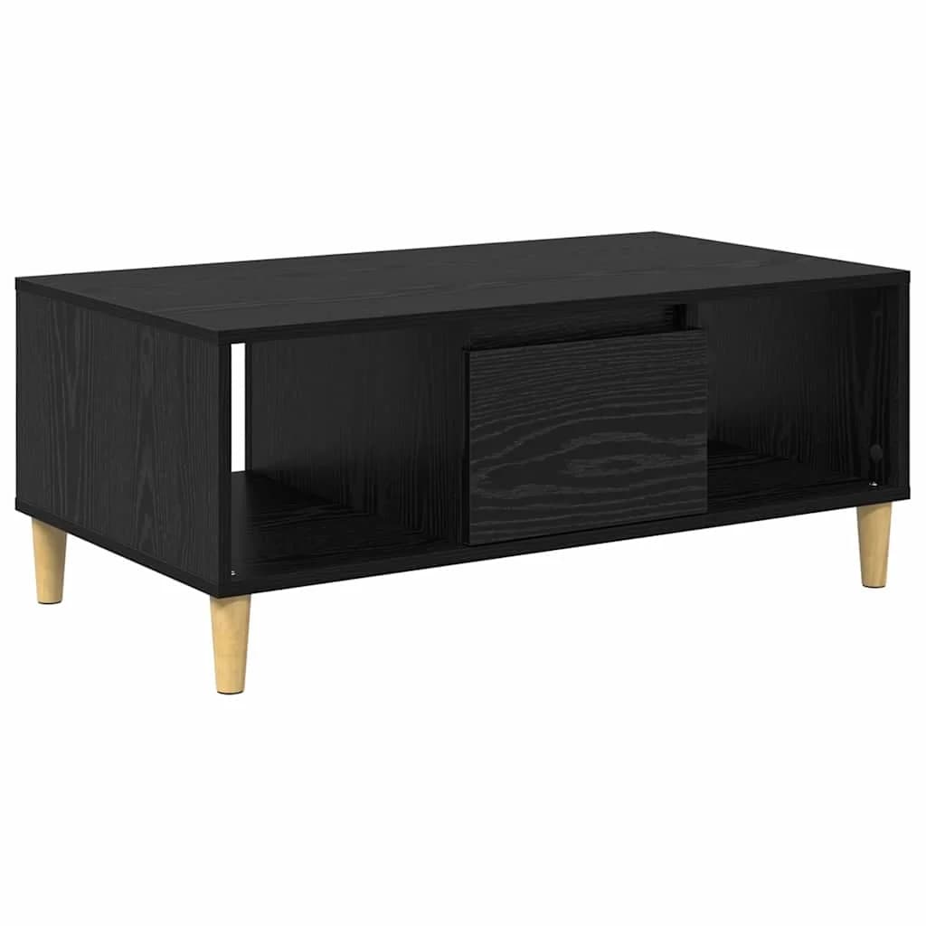 Klubska miza Črna Orehovina 90 x 50 x 26.5 cm Inženirski les - slika 2