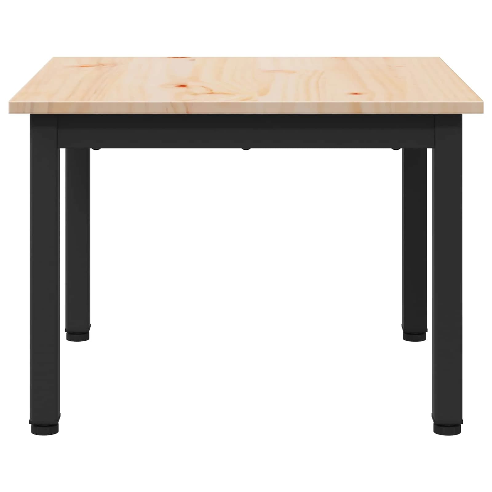 Klubska miza Naravna 50 x 50 x 36 cm Masivno borovo les - slika 6