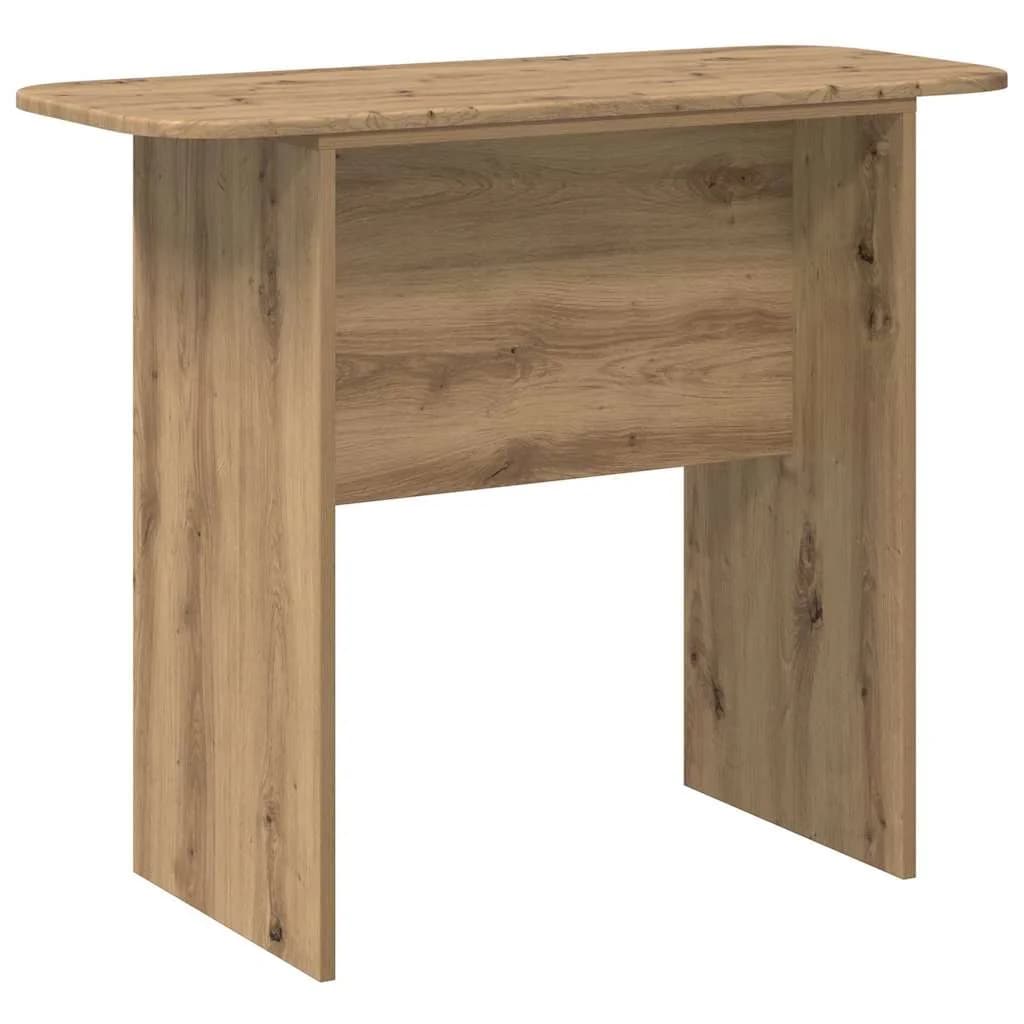 Konzolna miza Umetni hrast 93 x 40 x 75 cm Inženirski les - slika 2