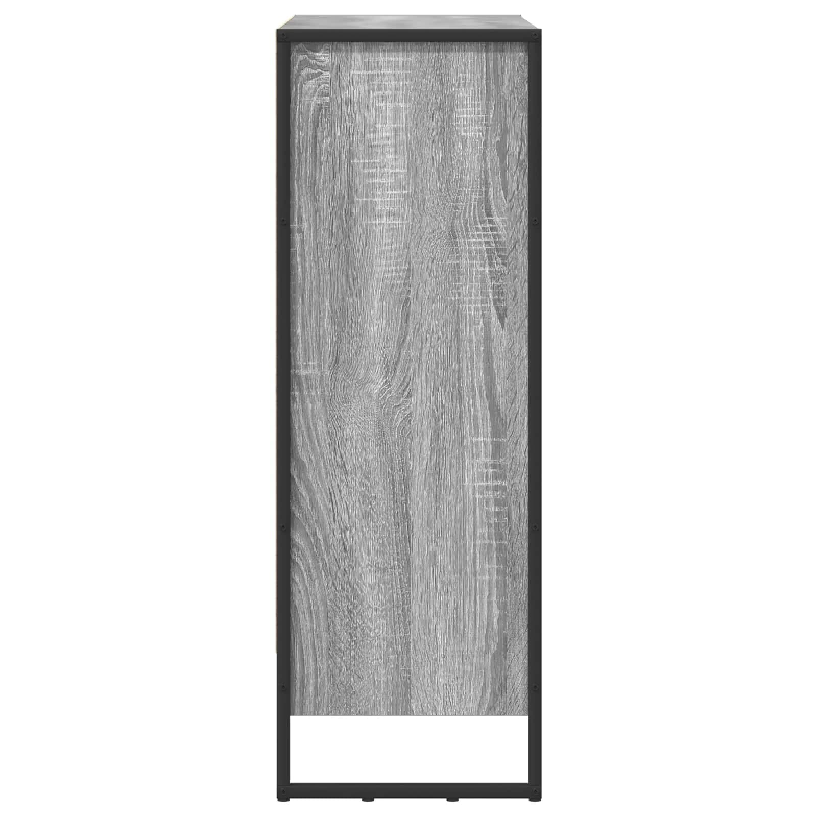 Knjigovni omar 80 x 30 x 86,5 cm Inženirski les Siva Sonoma - slika 6
