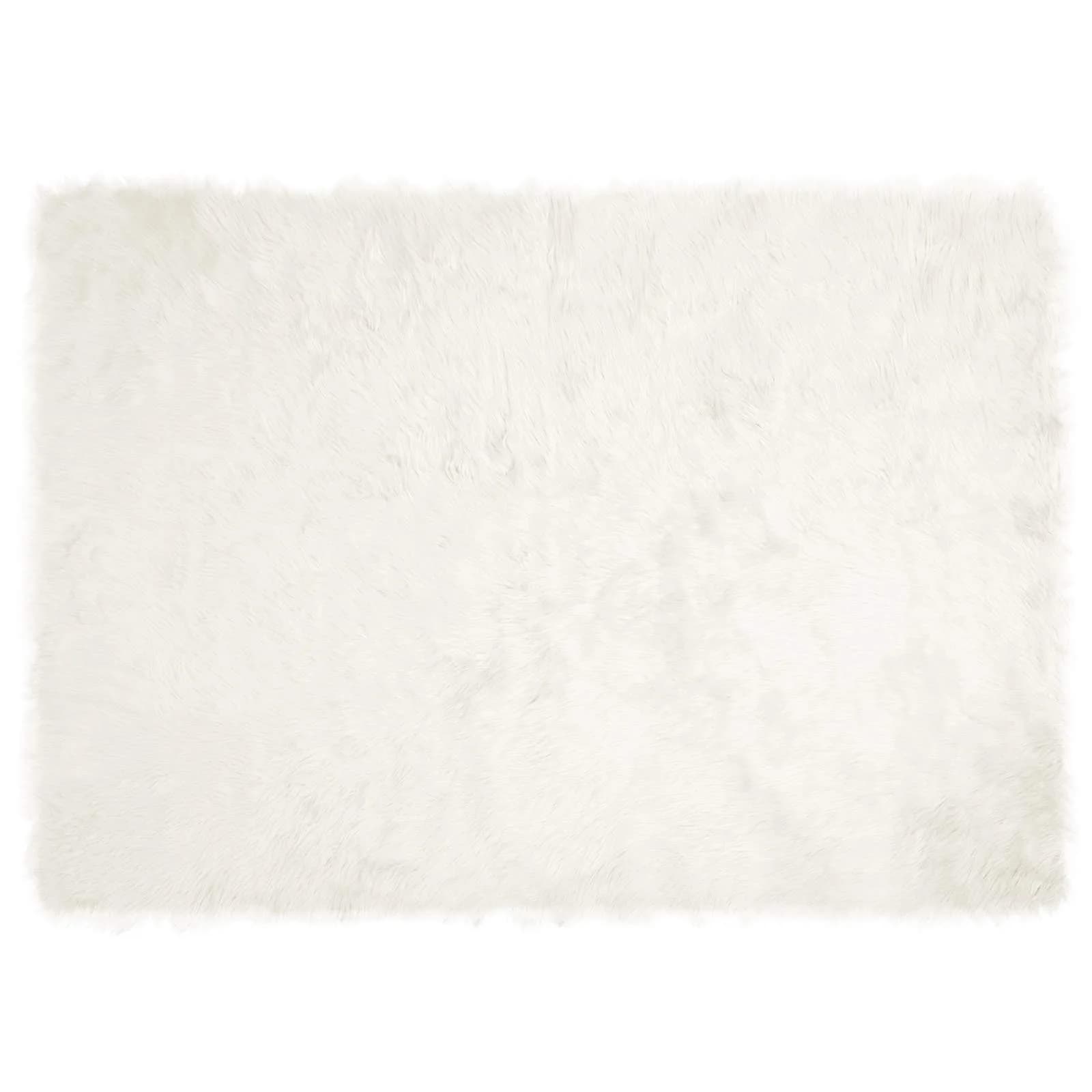 Preproga iz umetnega ovčjega krzna TAFALLA Bela 240 x 340 cm - slika 2