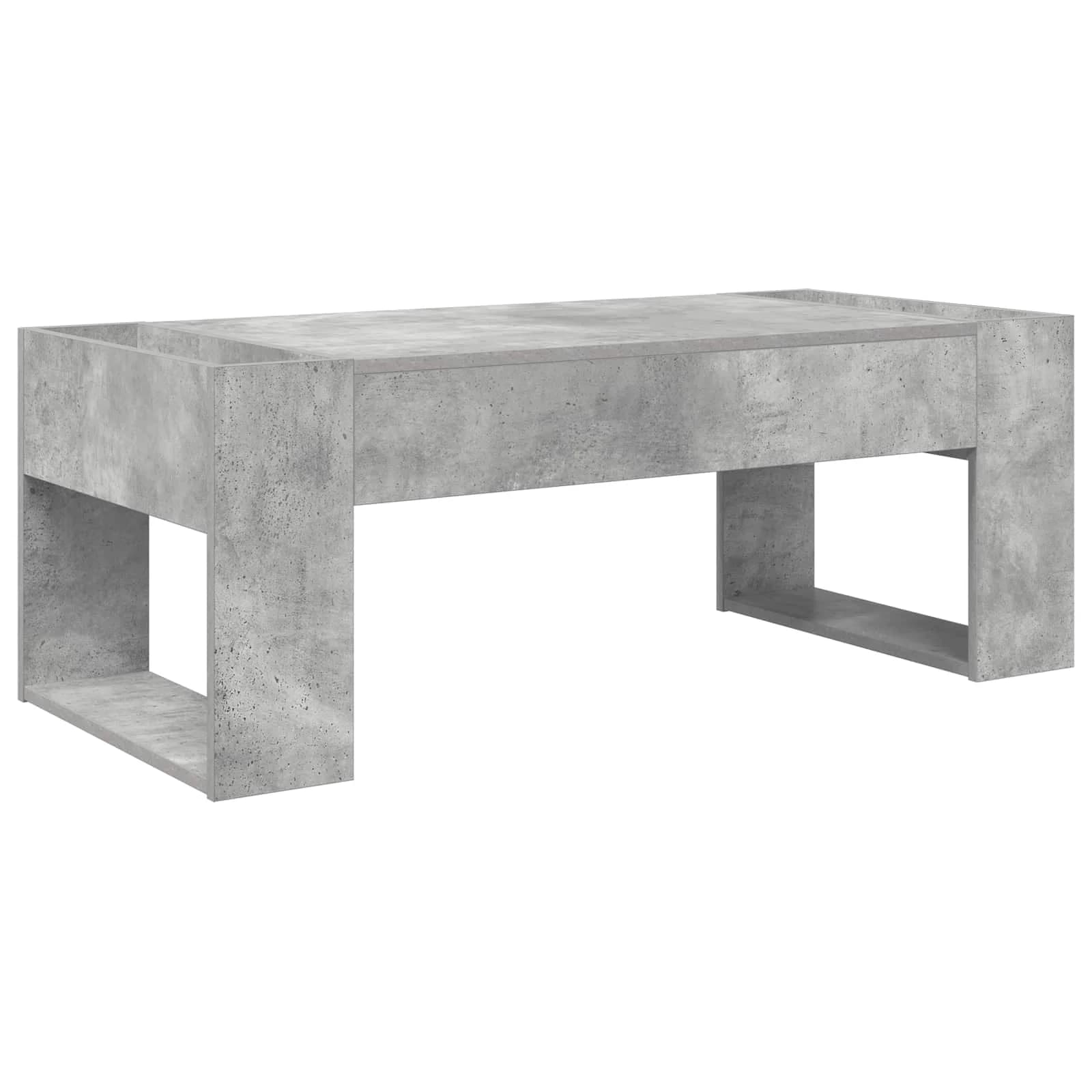 Klubska miza Betonsko siva 110 x 50 x 41 cm Inženirski les - slika 7