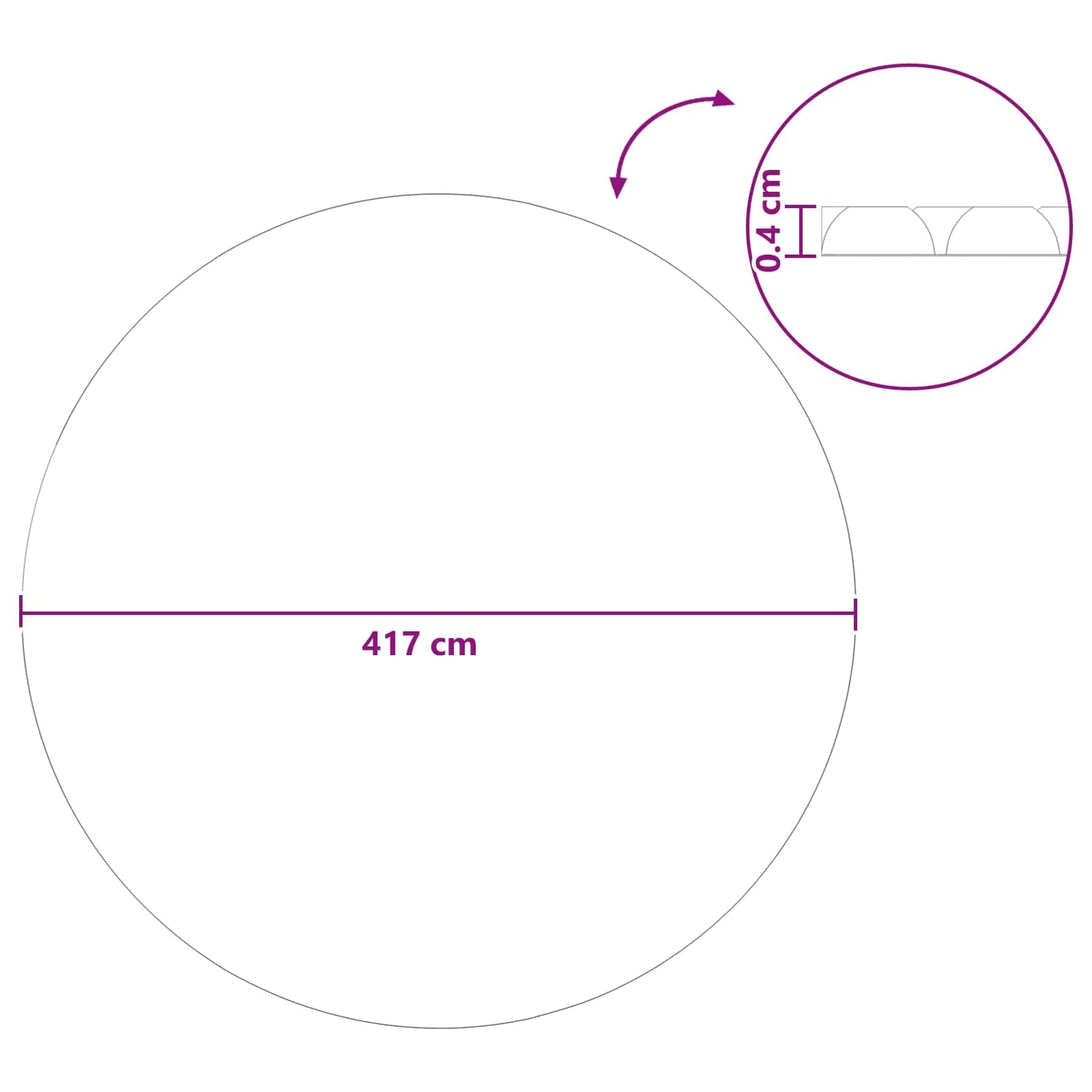 Solarna Pokrivalo za Bazene Visoke Kakovosti Ø 417 cm 200 μm - slika 7