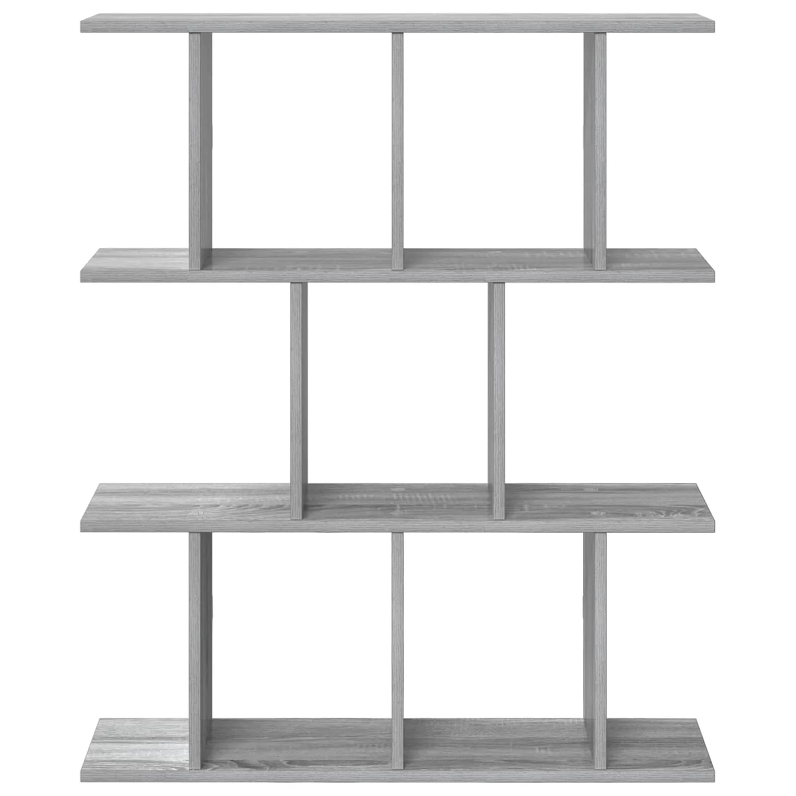 Stenska polica Siva Sonoma 80 x 20 x 96 cm Inženirski les - slika 4