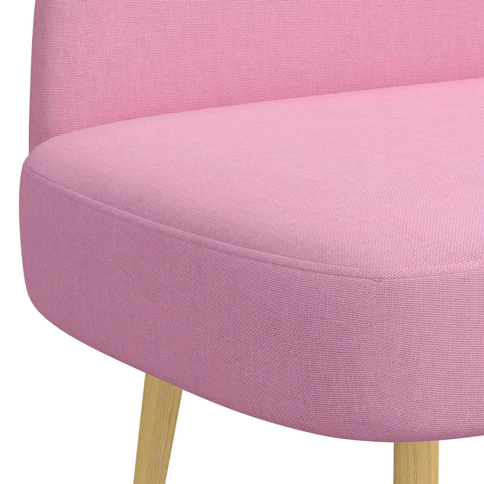 Oblazinjena klop z naslonom Roza 110 x 60 x 76 cm Poliester - slika 5
