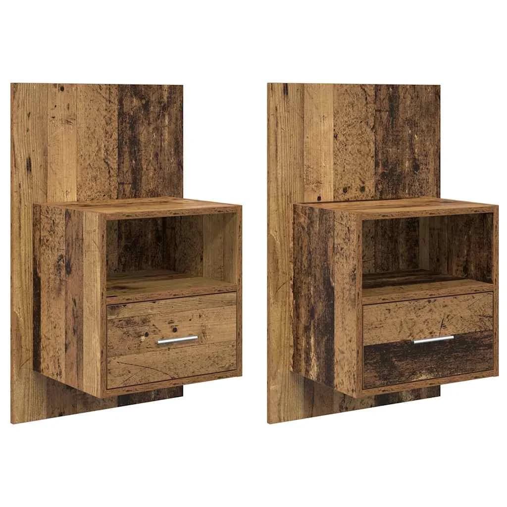 Nočna omarica 2 kos Star les 50 x 32.5 x 80 cm Inženirski les - slika 2