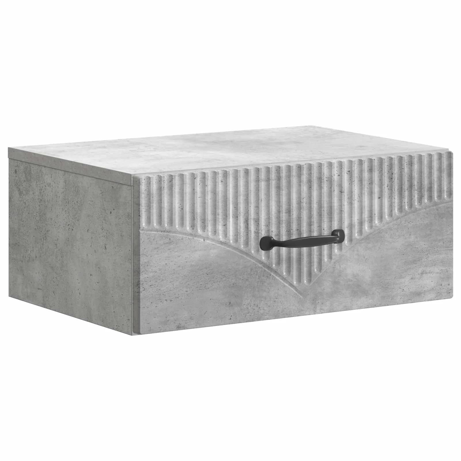 Stenski nočni omarici Betonsko siva 49 x 34,5 x 20 cm - slika 2