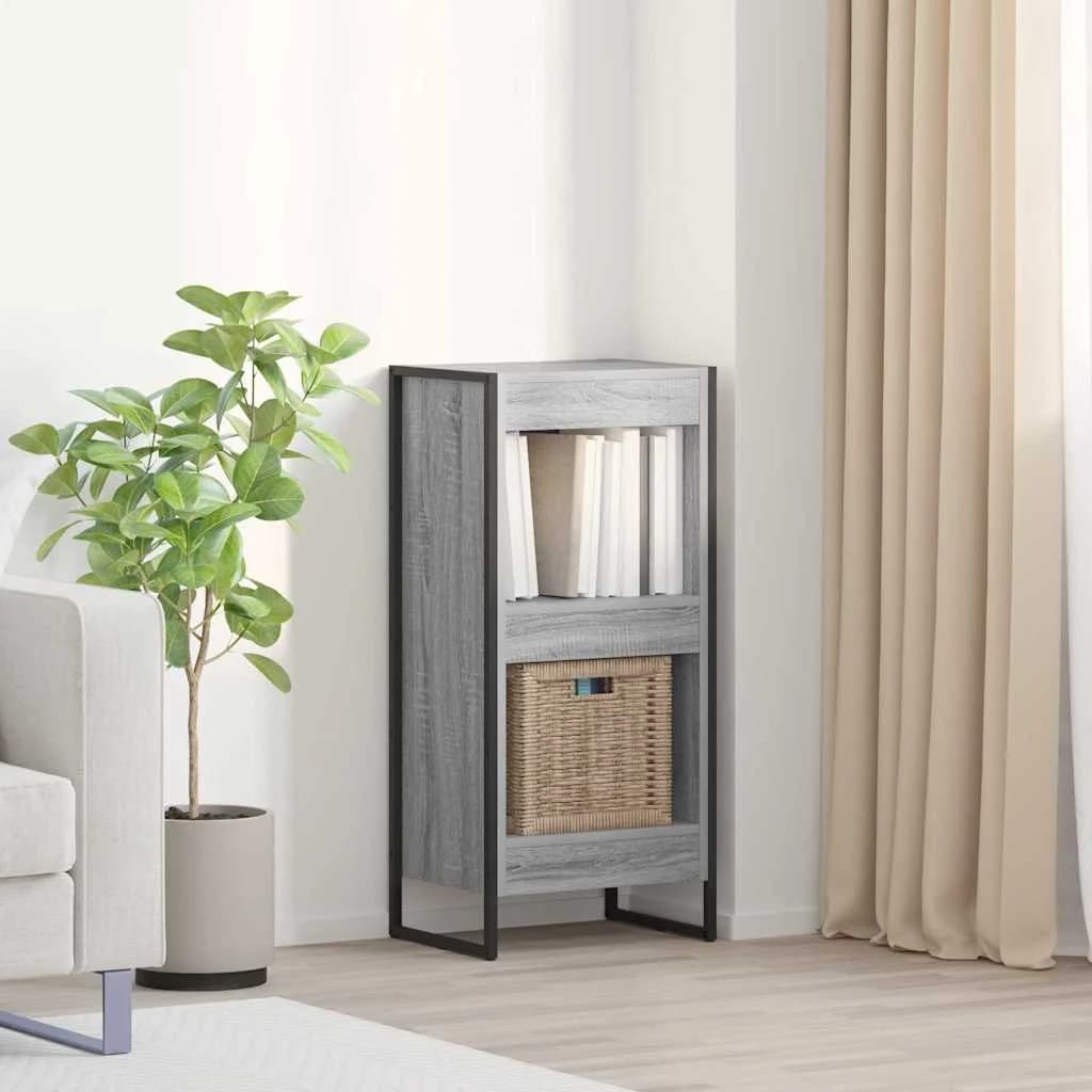 Knjigovni omar 40 x 30 x 86,5 cm Inženirski les Siva Sonoma