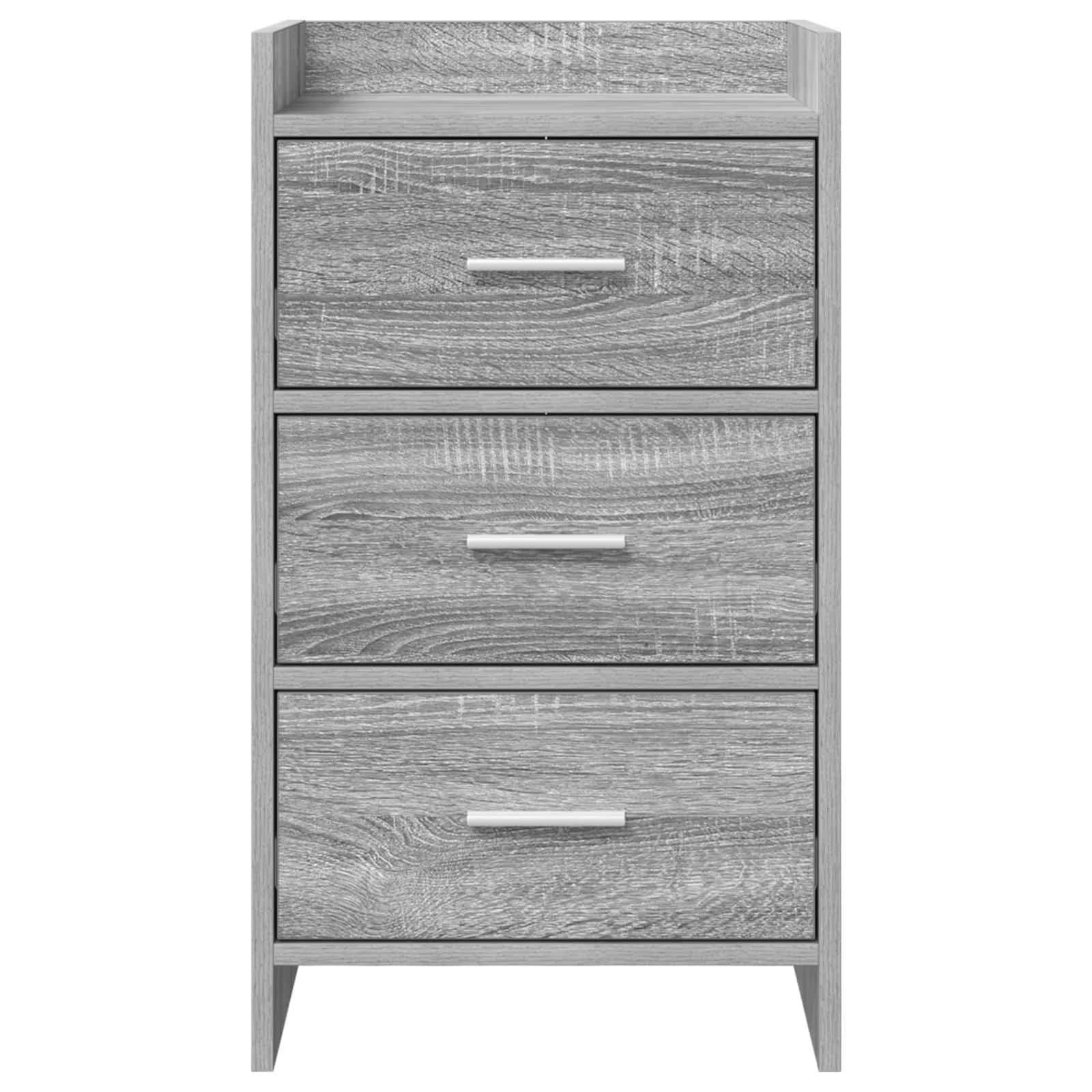 Posteljne mize Siva Sonoma 40 x 36 x 70 cm Inženirski les - slika 4