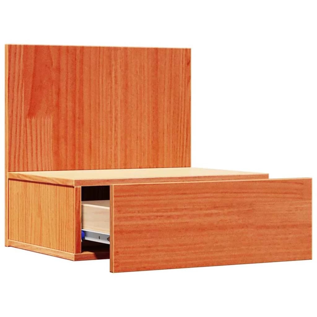 Nočna omarica Voskast rjav 42 x 32,5 x 40 cm Trdna borovina - slika 5