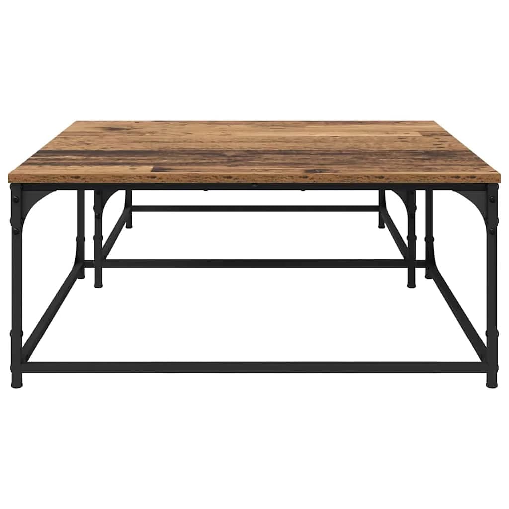 Klubska miza 2 kos Star les 80 x 80 x 35 cm Inženirski les - slika 6
