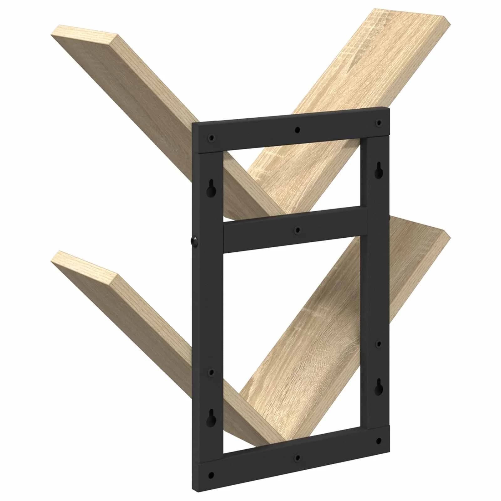 PrFloating Shelf 2 kos Sonoma hrast 43 x 15 x 47 cm - slika 6