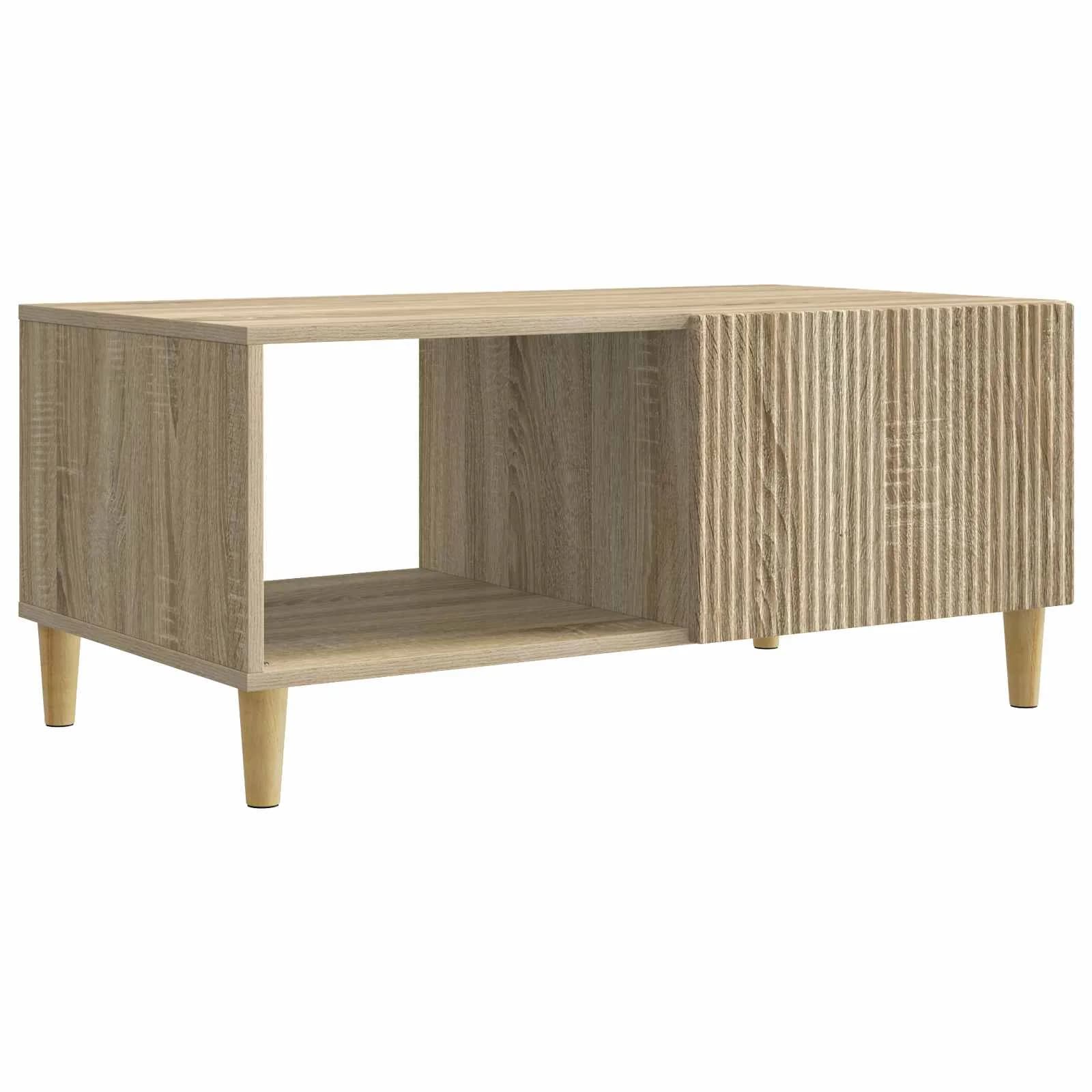 Klubska miza Sonoma hrast 90 x 50 x 40 cm Inženirski les - slika 2