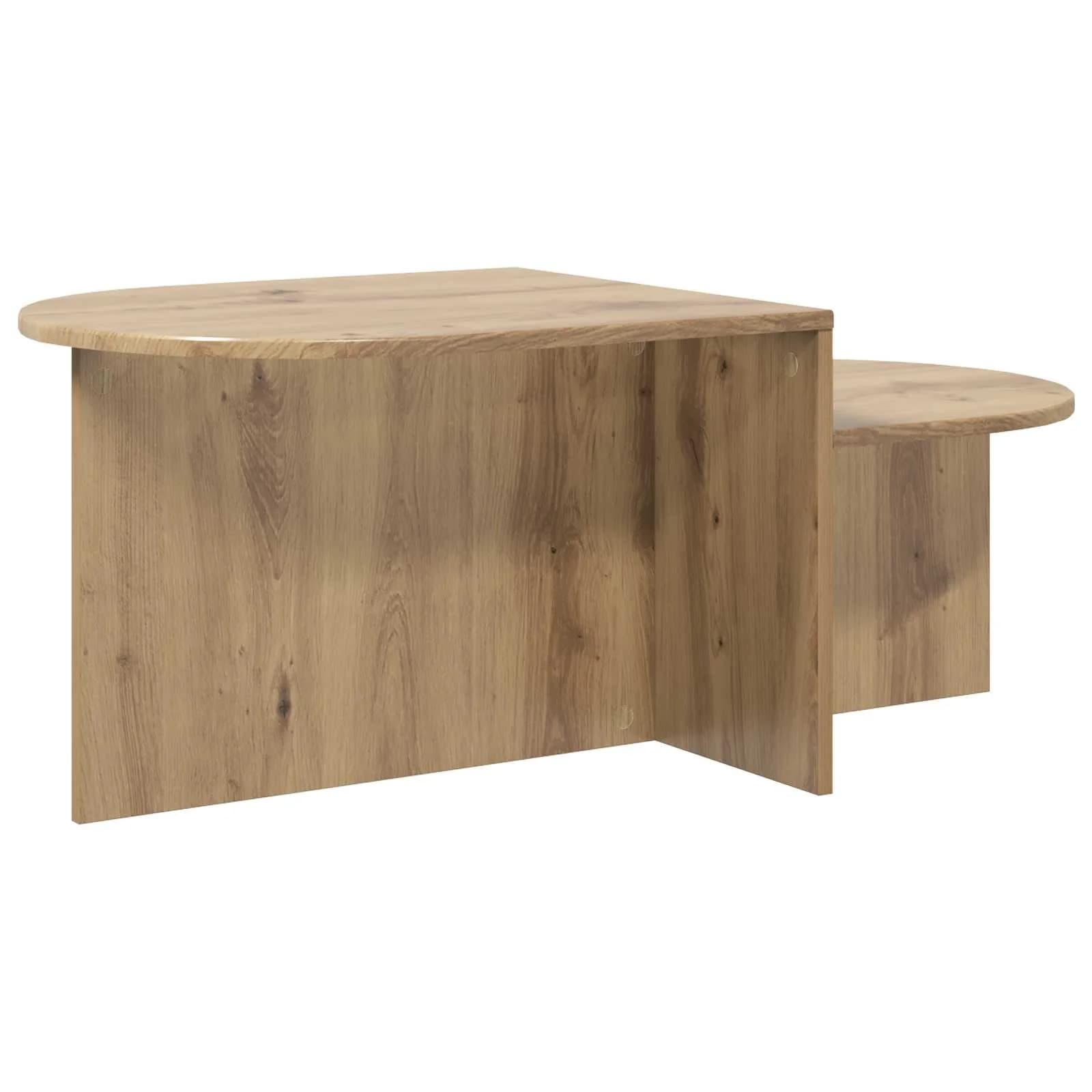 Klubska miza Artisan hrast 100 x 50 x 40 cm Inženirski les - slika 7
