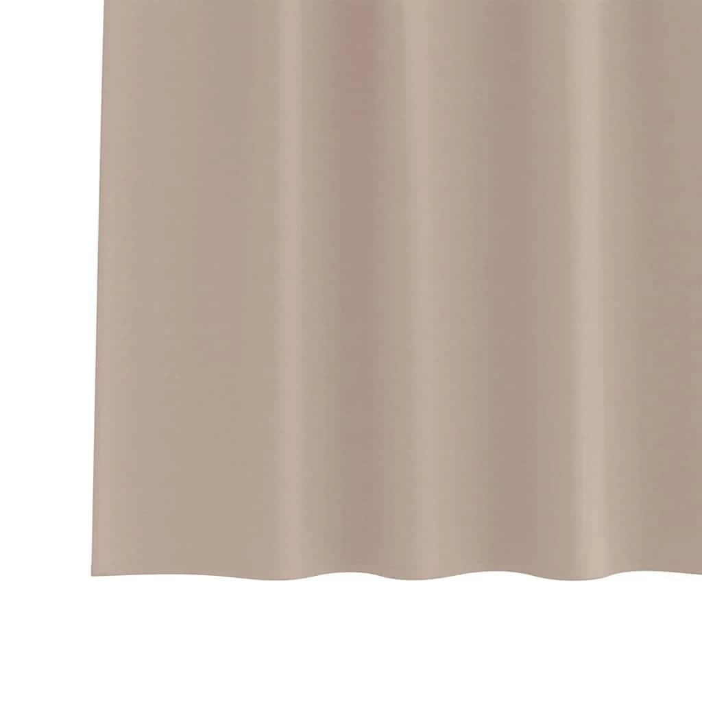Zavese za zatemnitev z obroči 2 kos Taupe 175 x 140 cm - slika 6