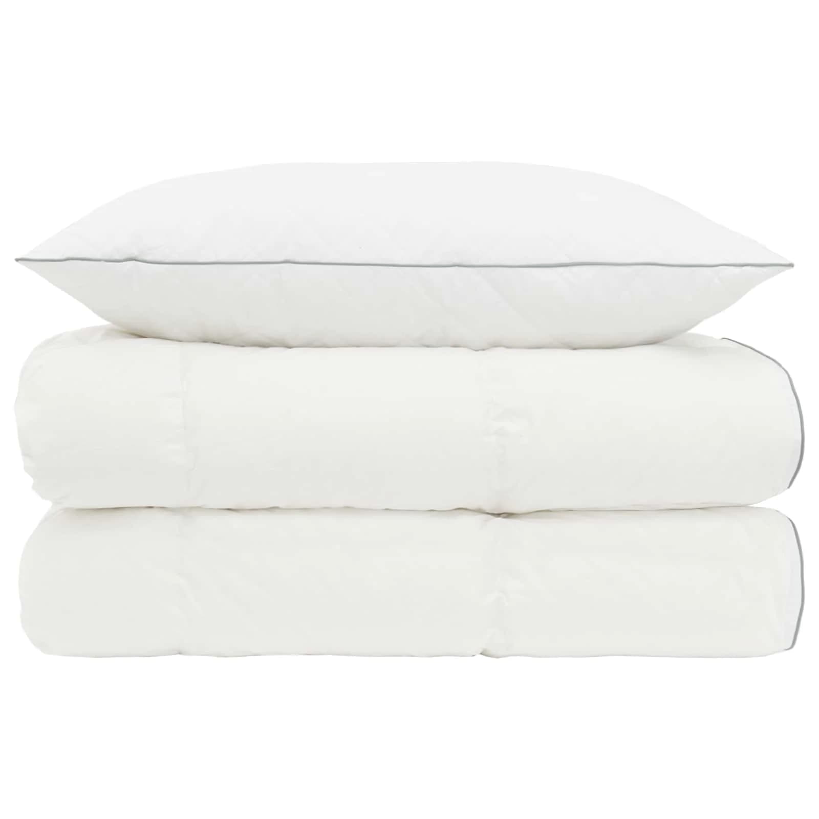 90% Gosji puh set odej FULDA 2 kos 150 x 200 cm 310 GSM Bela - slika 6