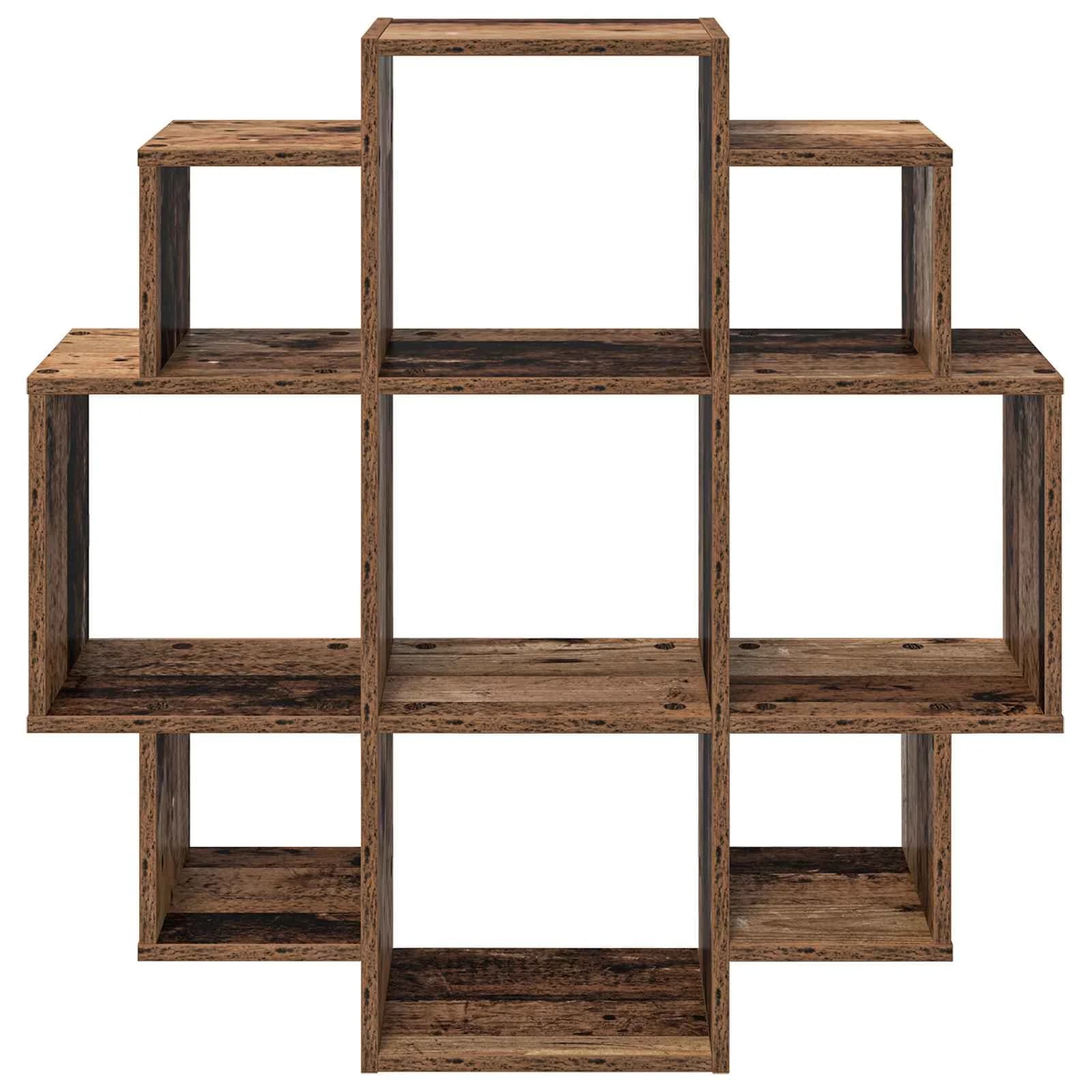 Stenska polica Star les 90 x 25 x 90 cm Inženirski les - slika 4