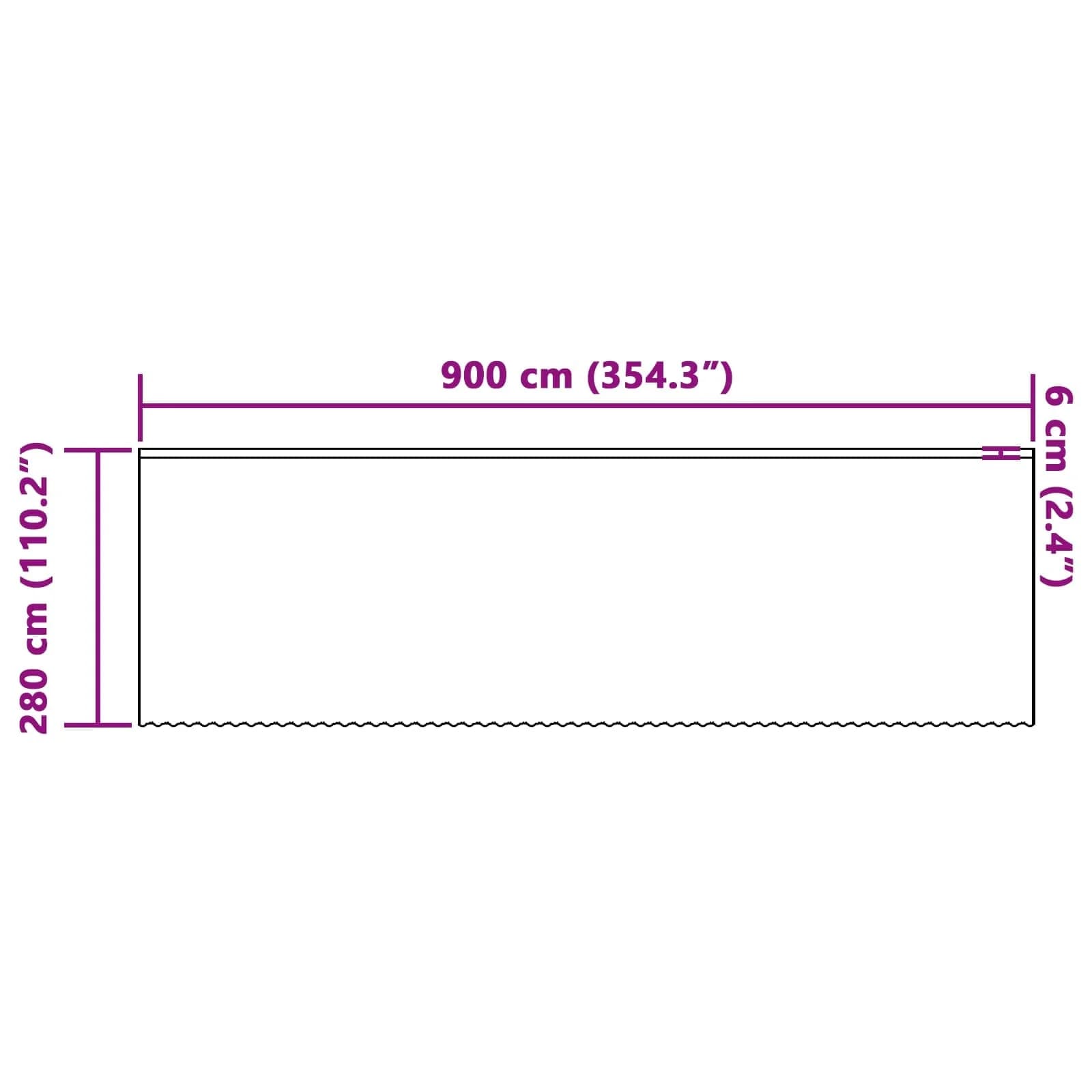 Čipkasta Zavesa z zavesami Bela 280 x 900 cm Poliester - slika 8
