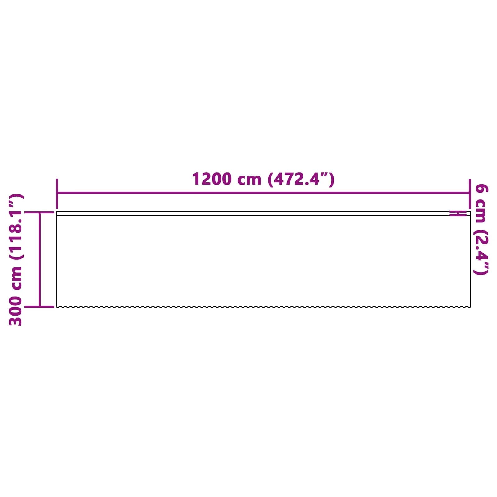 Čipkasta Zavesa z zavesami Bela 1200 x 300 cm Poliester - slika 8