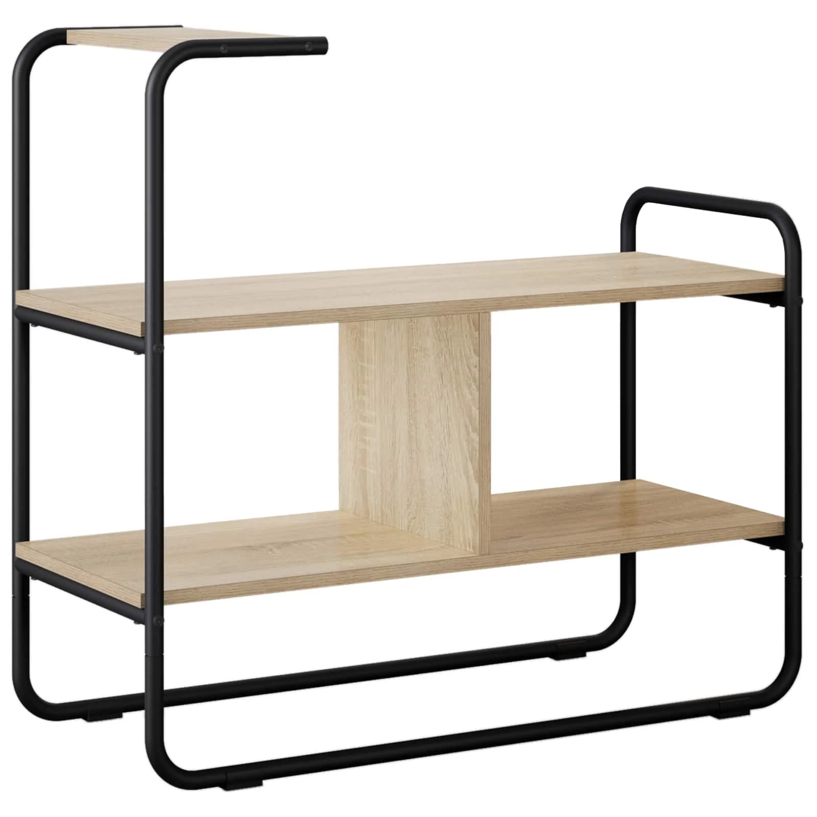 Konzolna miza Sonoma hrast 80 x 35 x 75 cm Inženirski les - slika 2