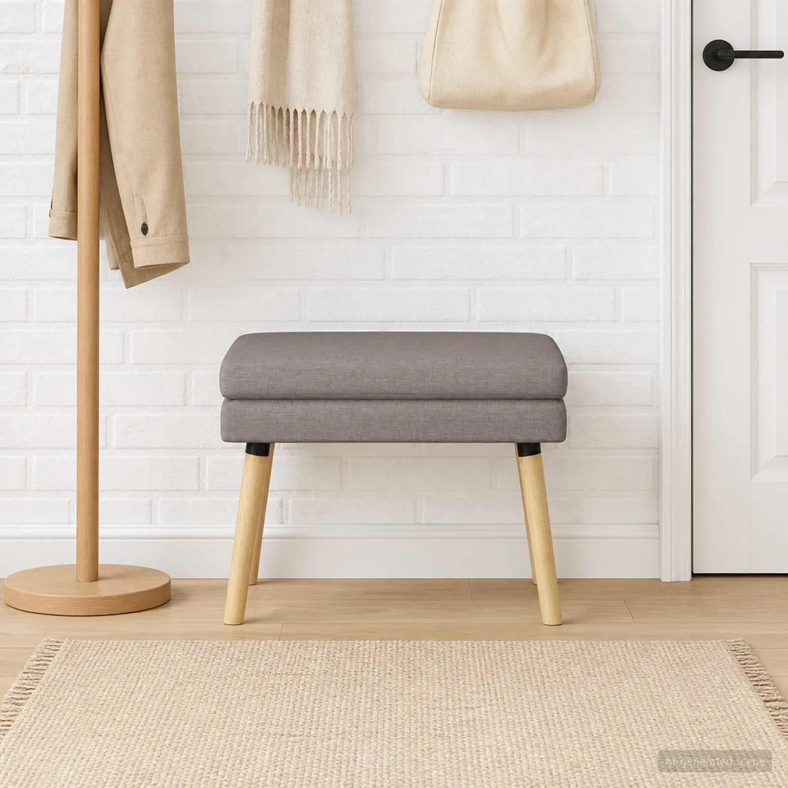 Dvojna klop Taupe 60 x 40 x 46 cm Blago