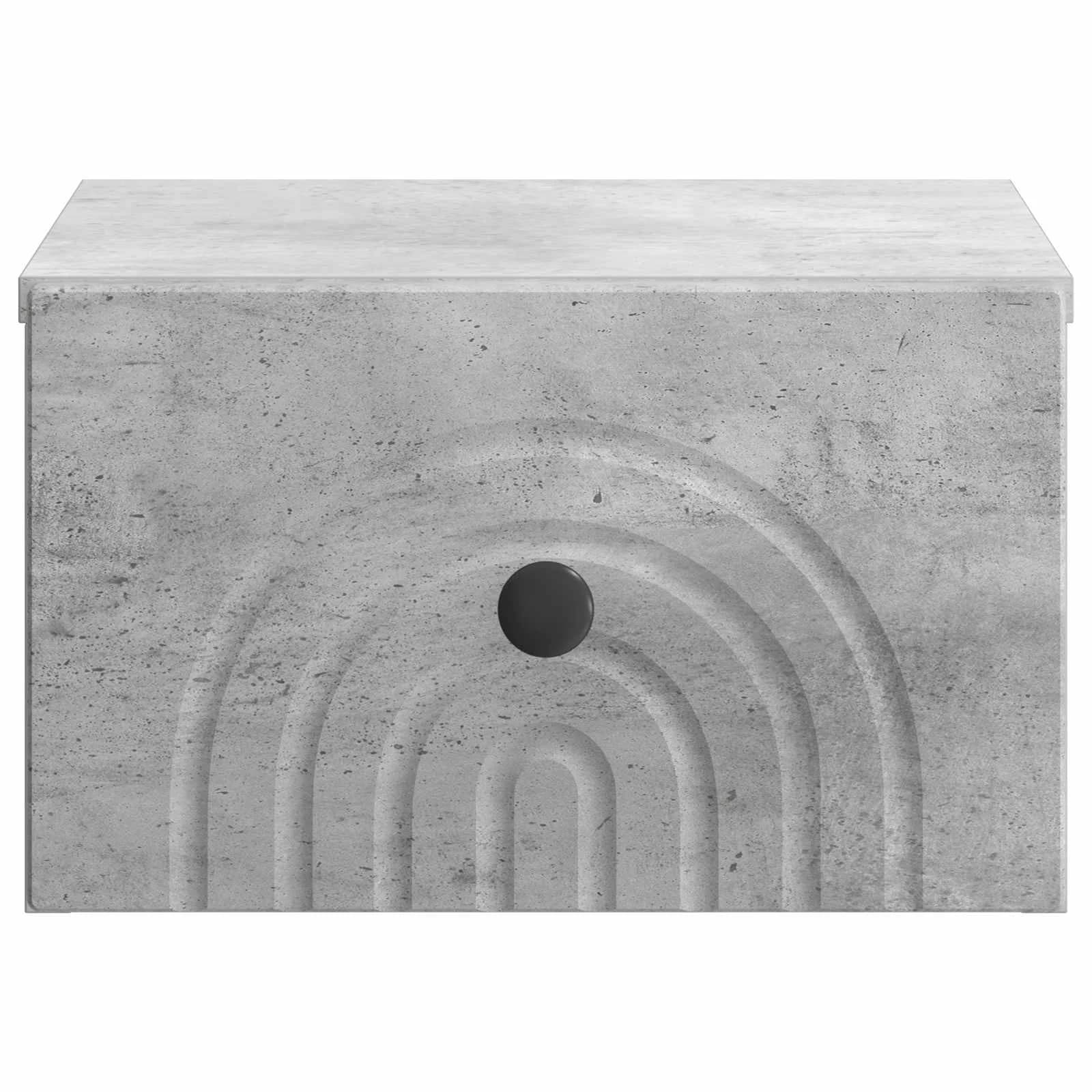 Stenski nočni omarici Betonsko siva 33 x 34,5 x 20 cm - slika 5