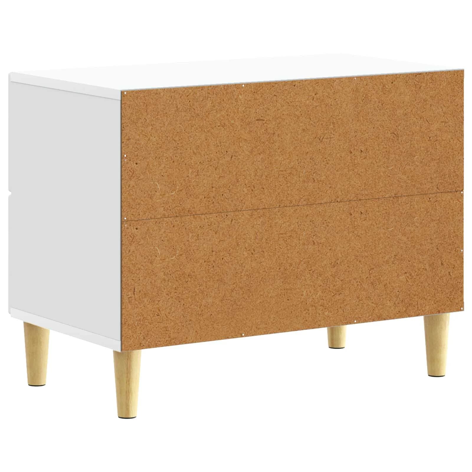 Nočna omarica Bela 62 x 34,5 x 48 cm Inženirski les - slika 6