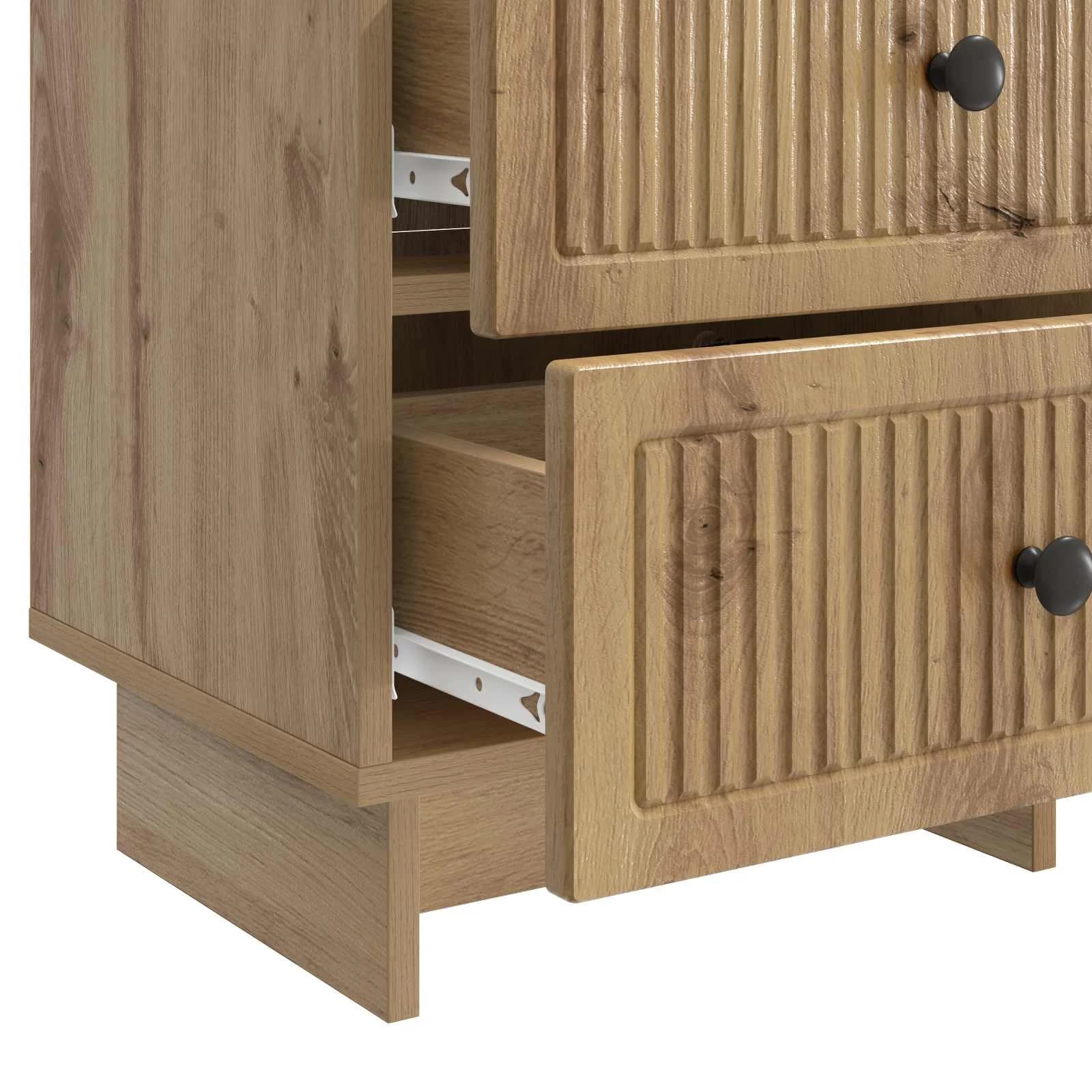 Nočna omarica Artisan hrast 43 x 34,5 x 47,5 cm Inženirski les - slika 9