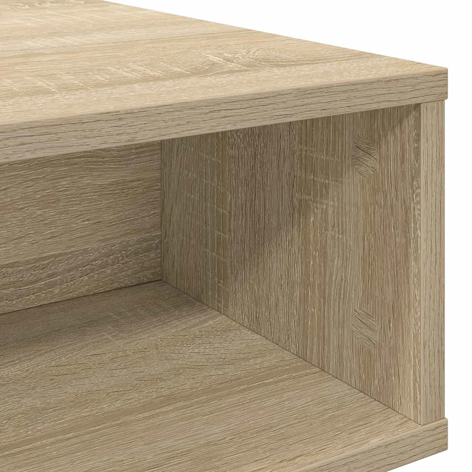 Klubska miza Sonoma hrast 105 x 50 x 32,5 cm Inženirski les - slika 8