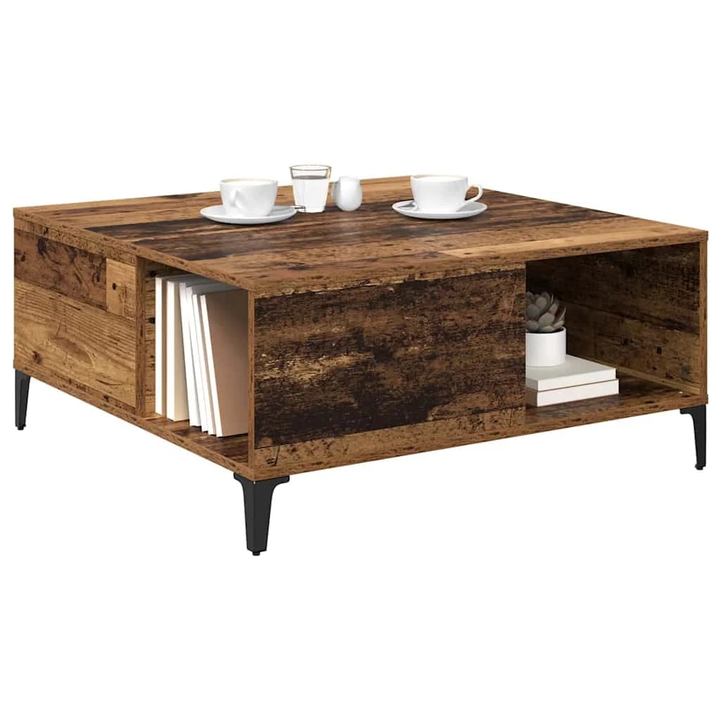 Klubska miza Star les 80 x 80 x 36,5 cm Inženirski les - slika 3