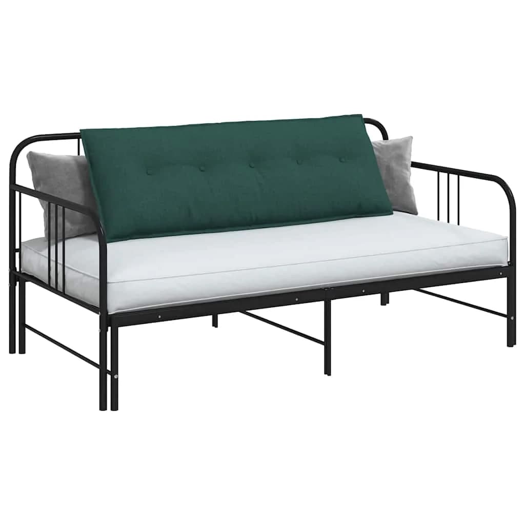 Poglavni vzglavnik Temno zelena 140 x 19 x 50 cm blago - slika 3