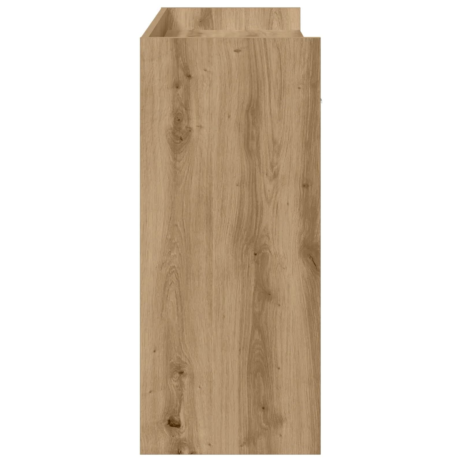 Konzolna miza Artisan hrast 90 x 35 x 80 cm Inženirski les - slika 6