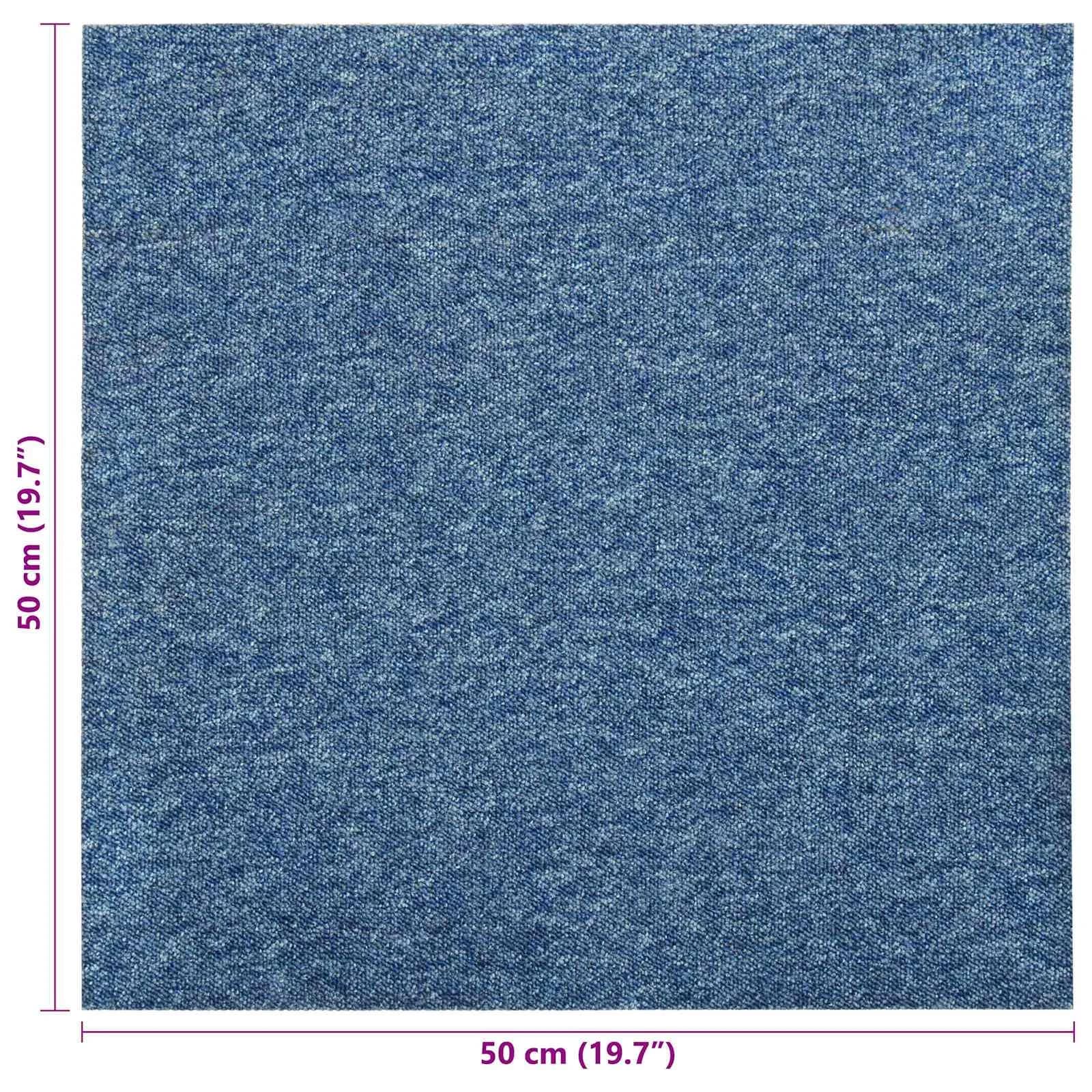Preproga 20 kos Modra 50 x 50 cm 100% polipropilen - slika 8